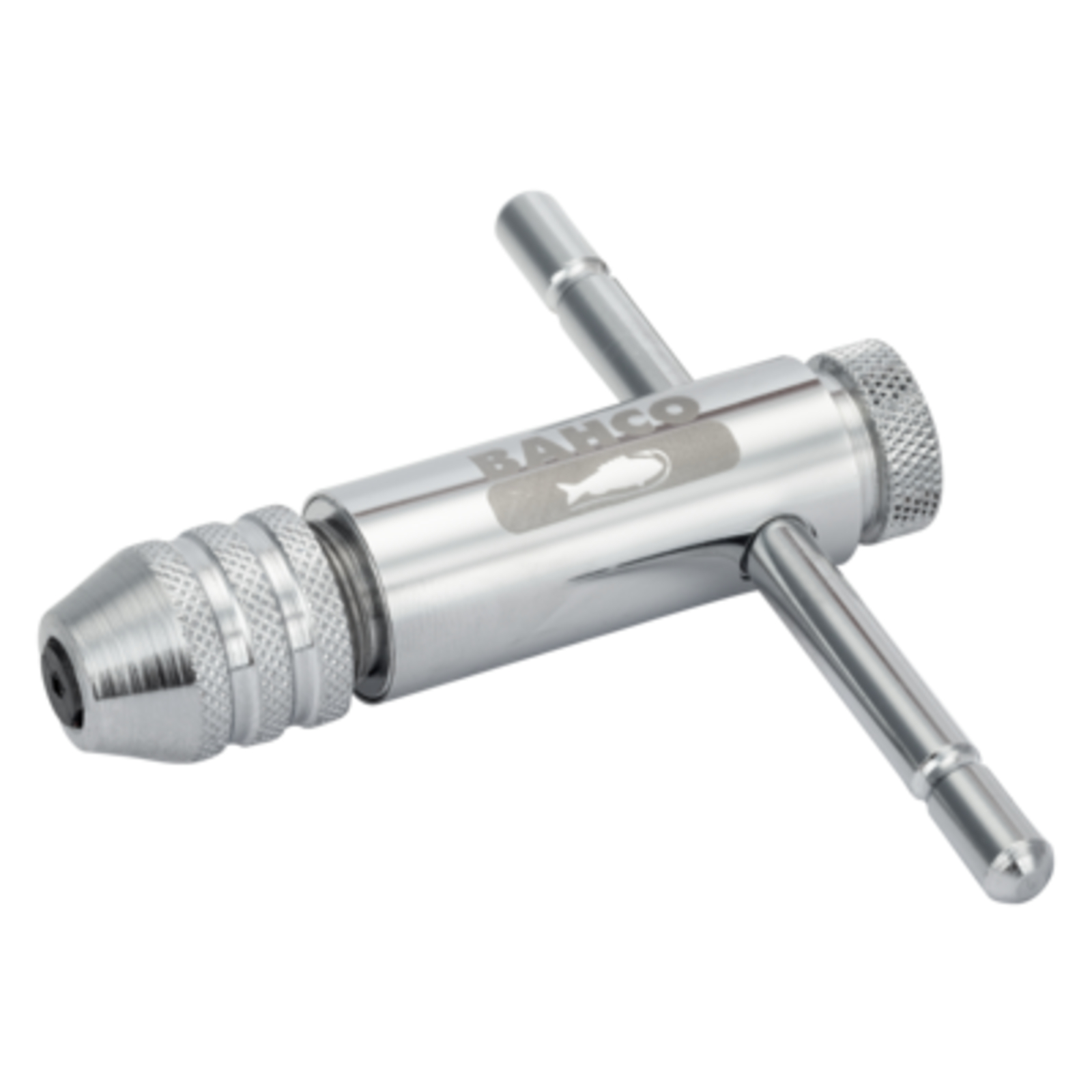 Porte-taraud avec cliquet réversible M5-12 finition chromée 110 mm BAHCO - 600.005.012