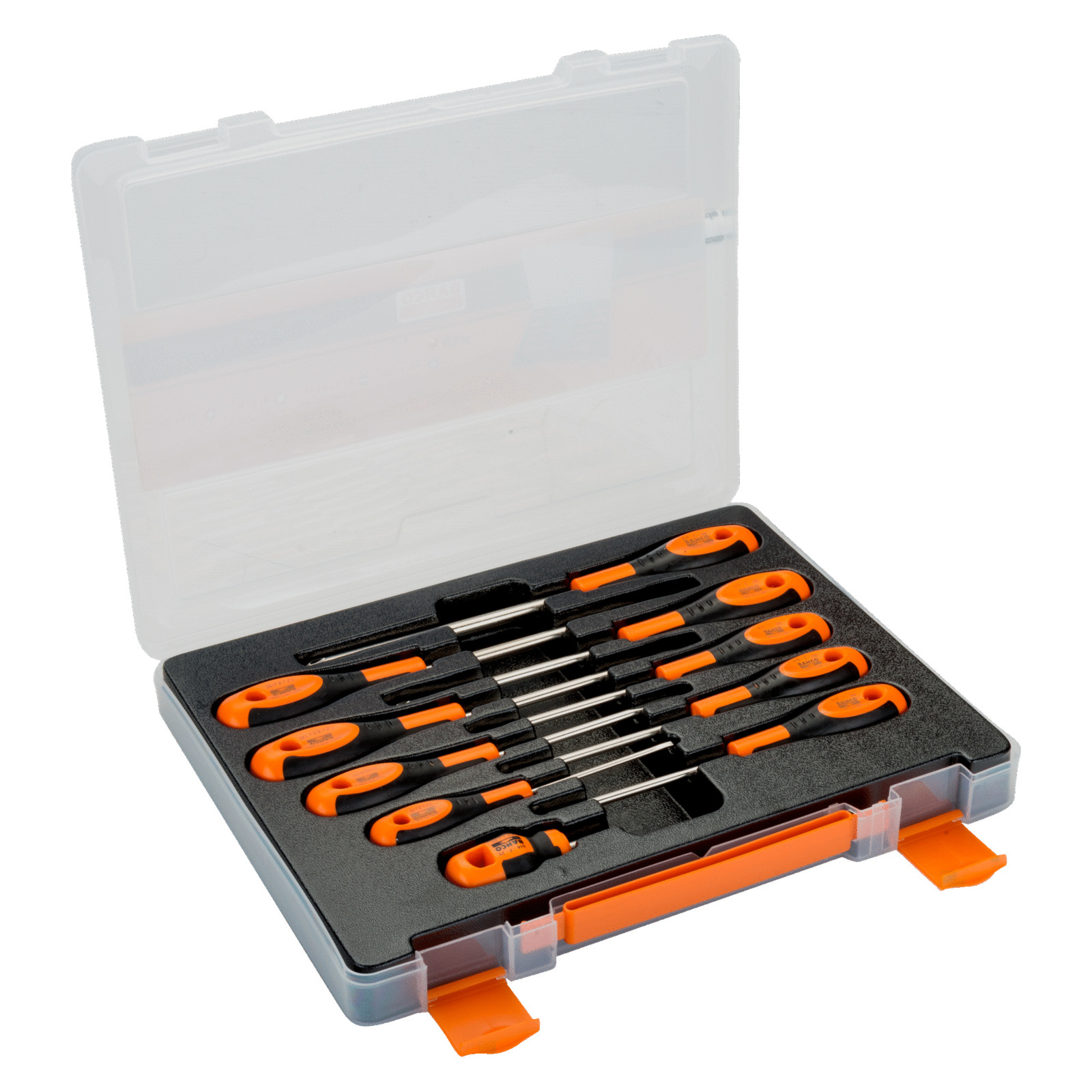 Jeu de tournevis fente/Phillips/Robertson 10 pcs manche caoutchouc en coffret BAHCO - 605-10-PC-AU