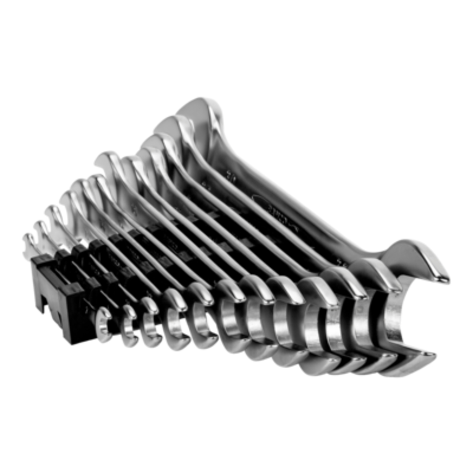 Jeu de clés à fourche doubles métriques 12 pièces avec clip plastique BAHCO - 6M/12C