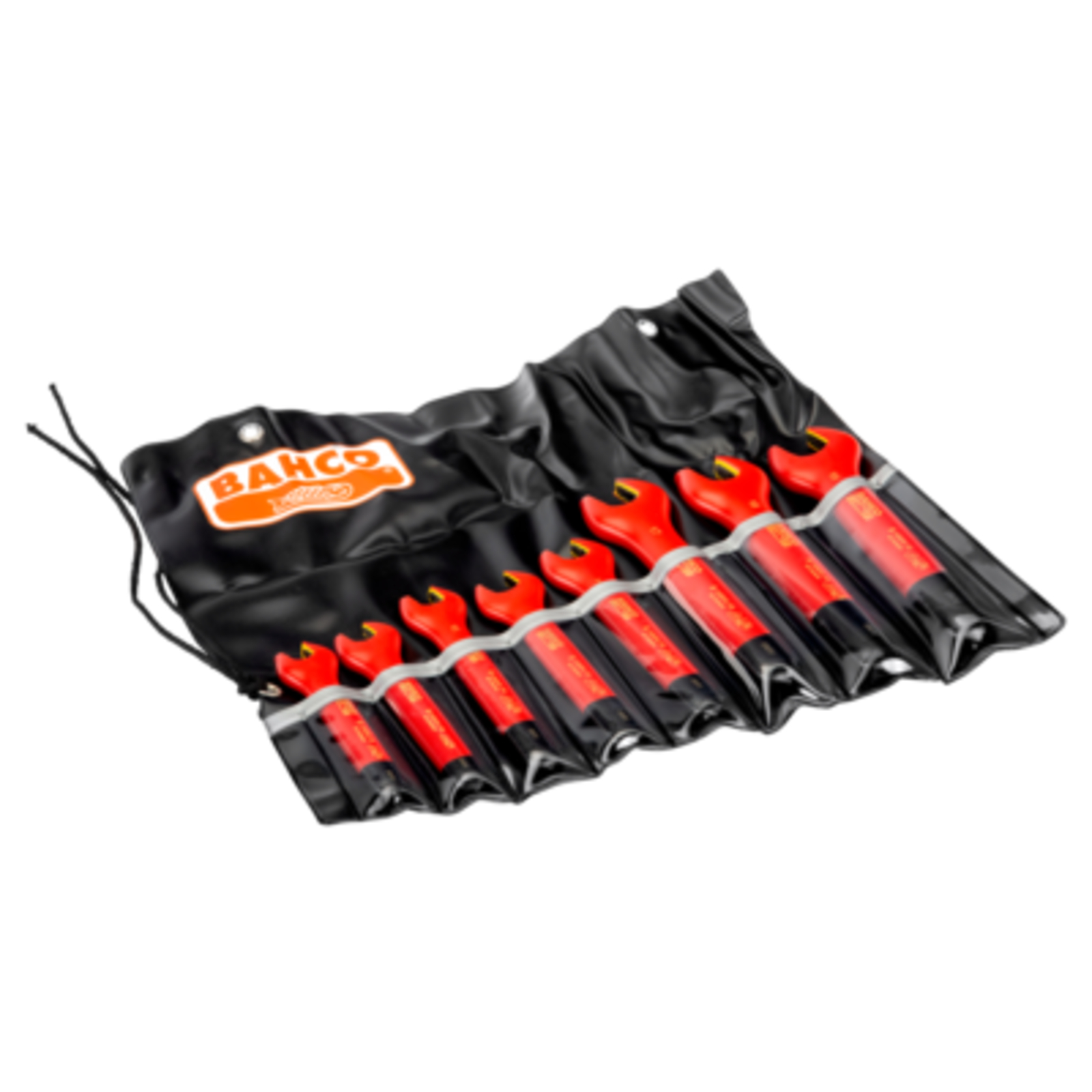 Jeu de clés à fourche isolées 10-19 mm 8 pièces 1000 V avec pochette BAHCO - 6MV/8T