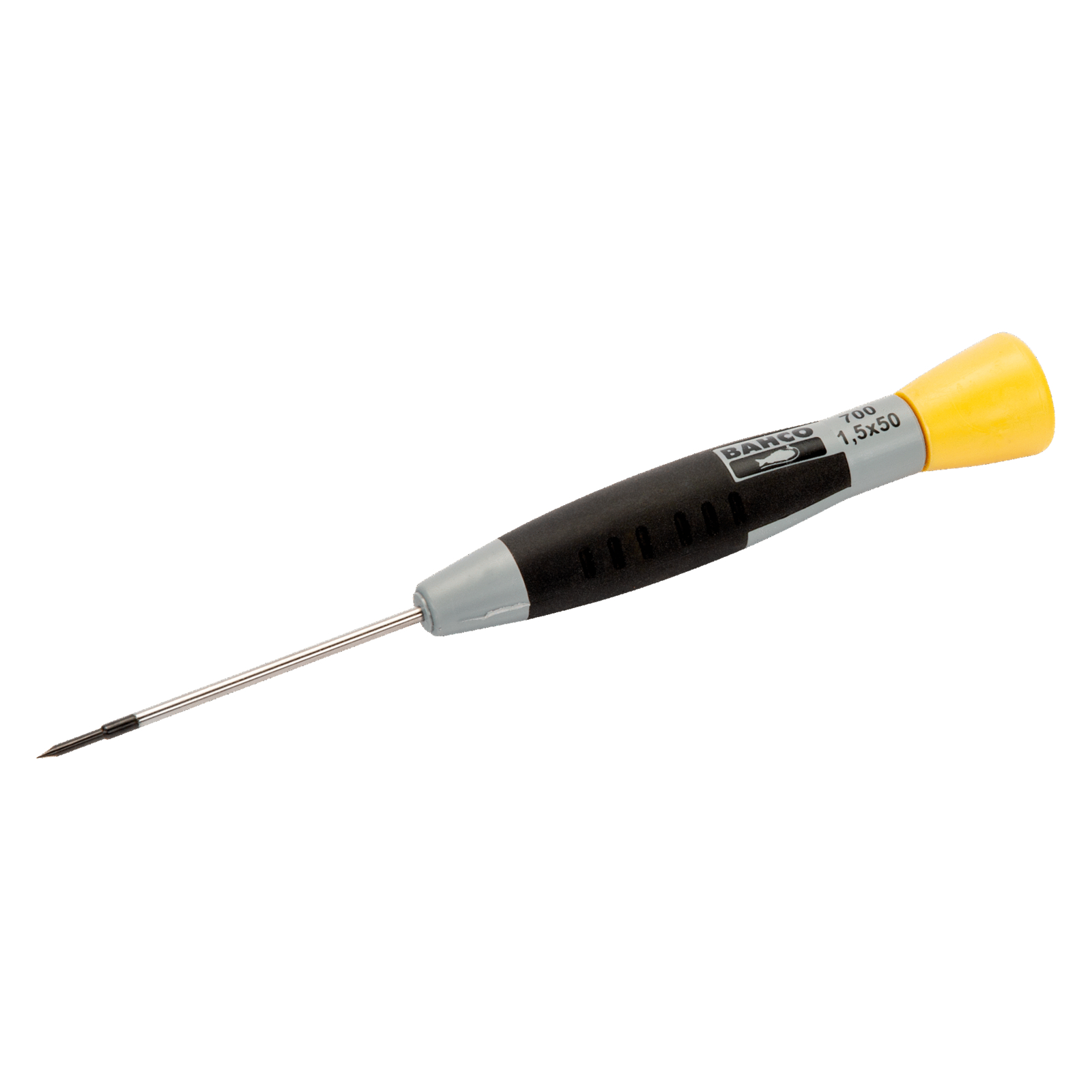 Tournevis vis à fente précision 0,5 x 3 mm lame 200 mm manche bi-matière BAHCO - 700-3-200