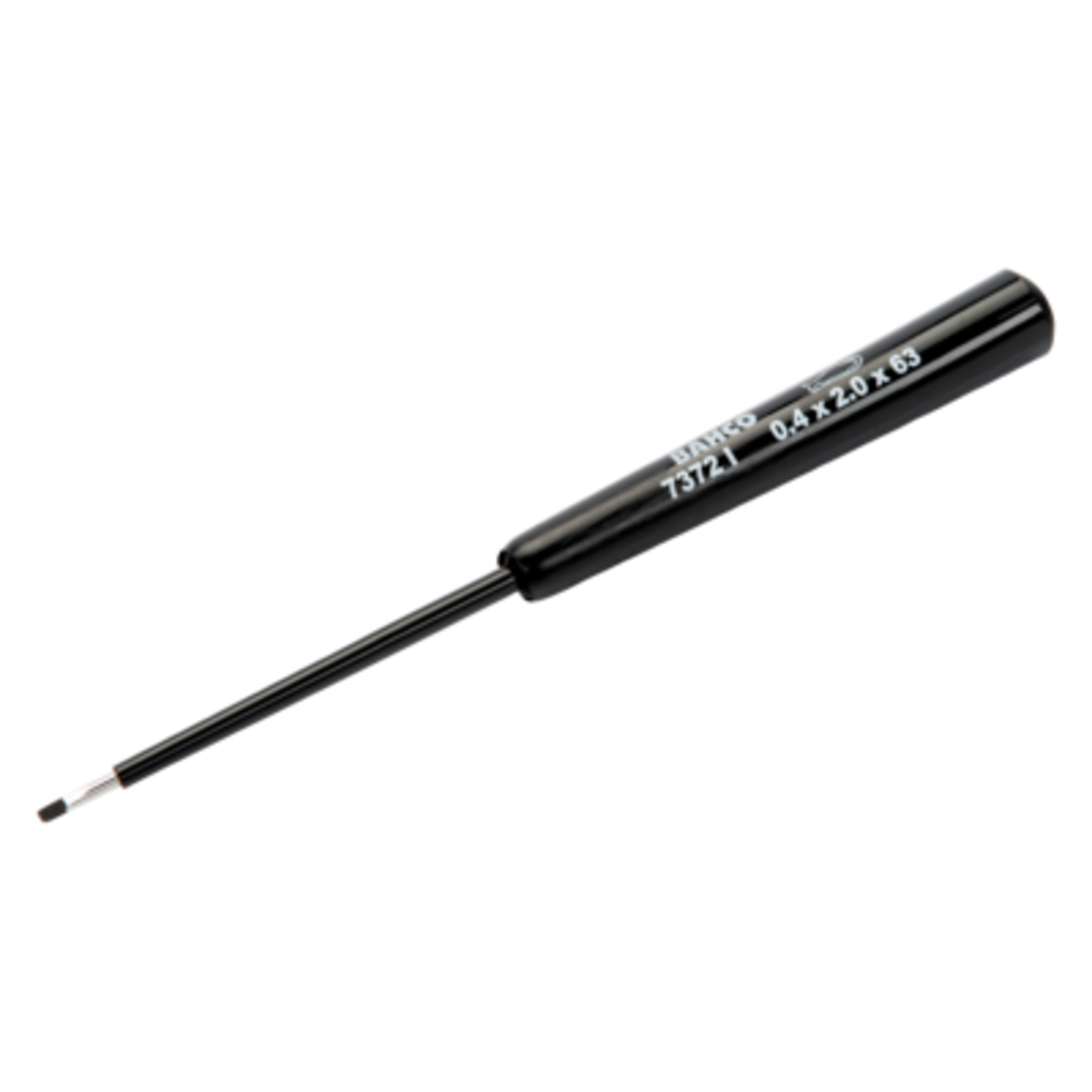 Tournevis précision vis à fente 0,5 x 3 mm lame 80 mm manche plastique BAHCO - 7372I-3-80