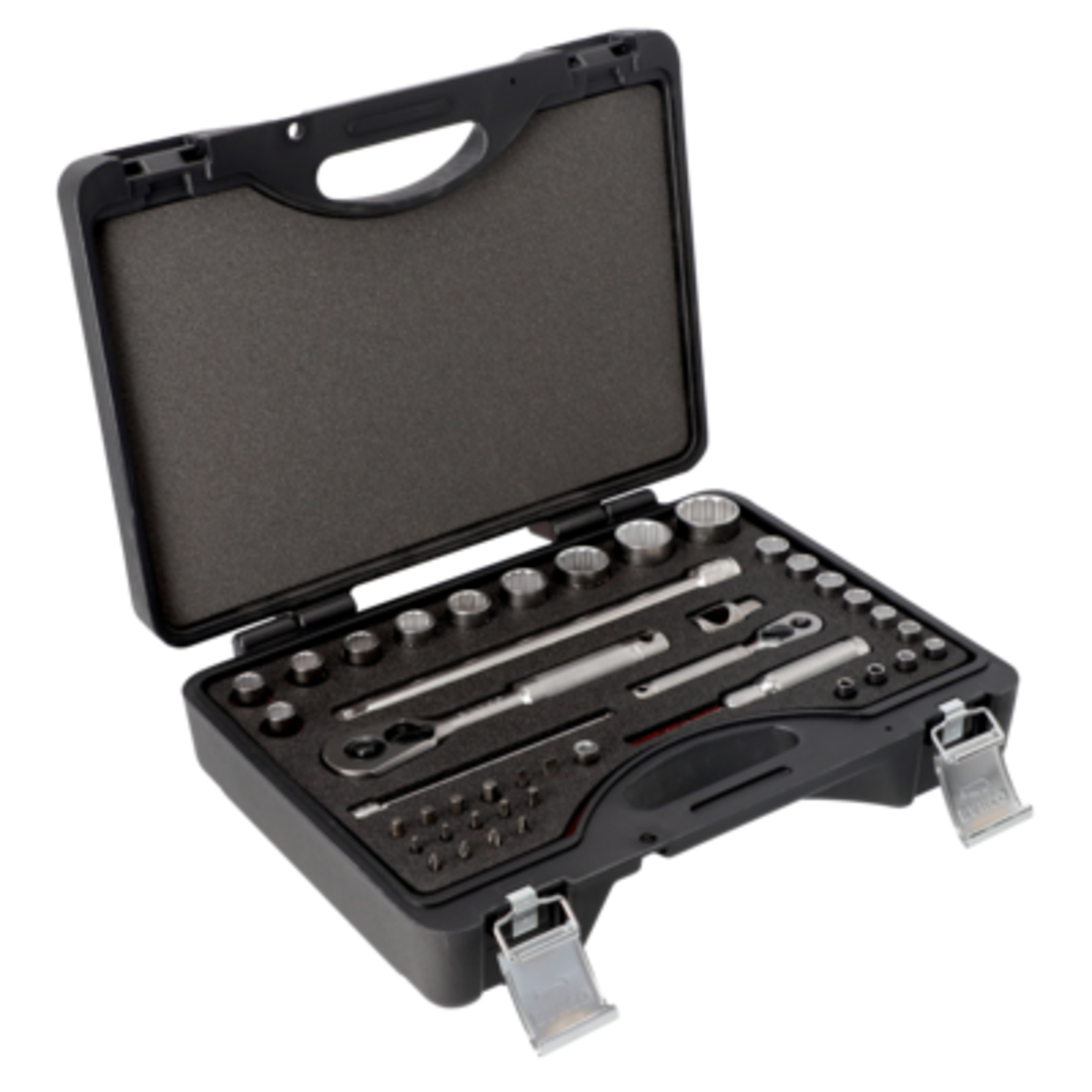 Coffret de douilles 12 pans 1/4