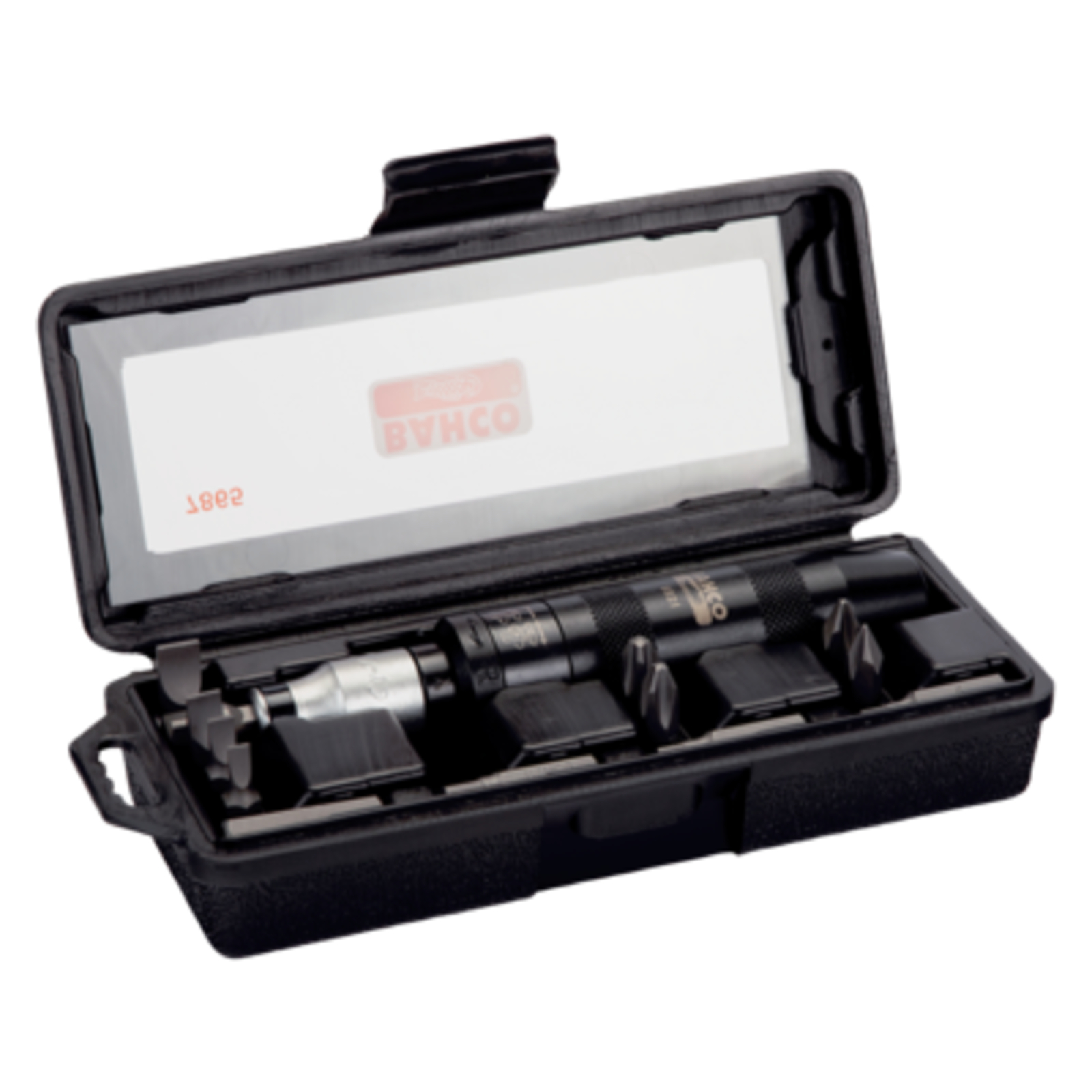 Jeu d’embouts tournevis à frapper 15 pcs vis à fente/Phillips/6 pans 5/16'' avec tournevis et adaptateurs BAHCO - 7865
