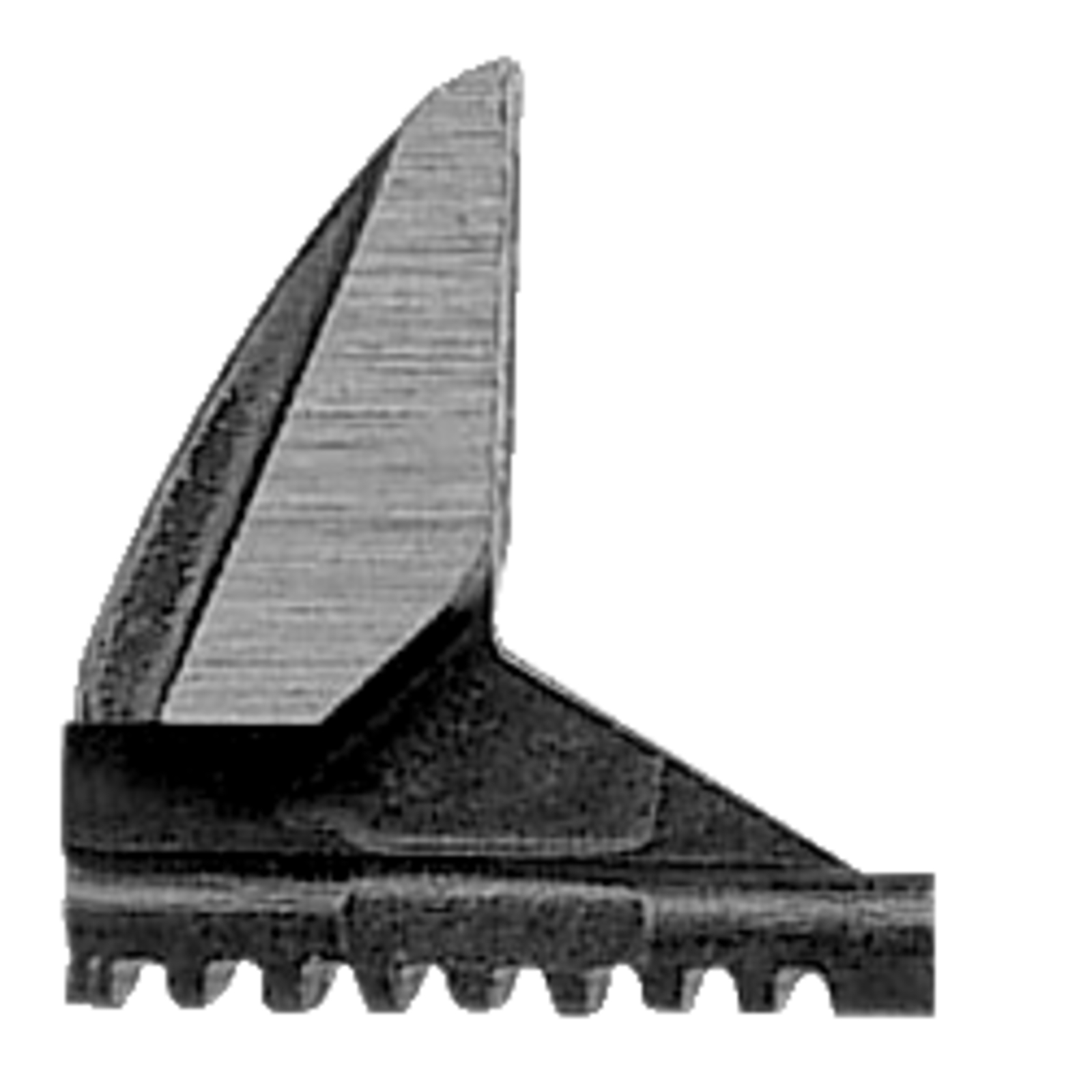 Mâchoire de rechange pas à gauche pour clé à molette 9031-T phosphatée BAHCO - 9031T-1