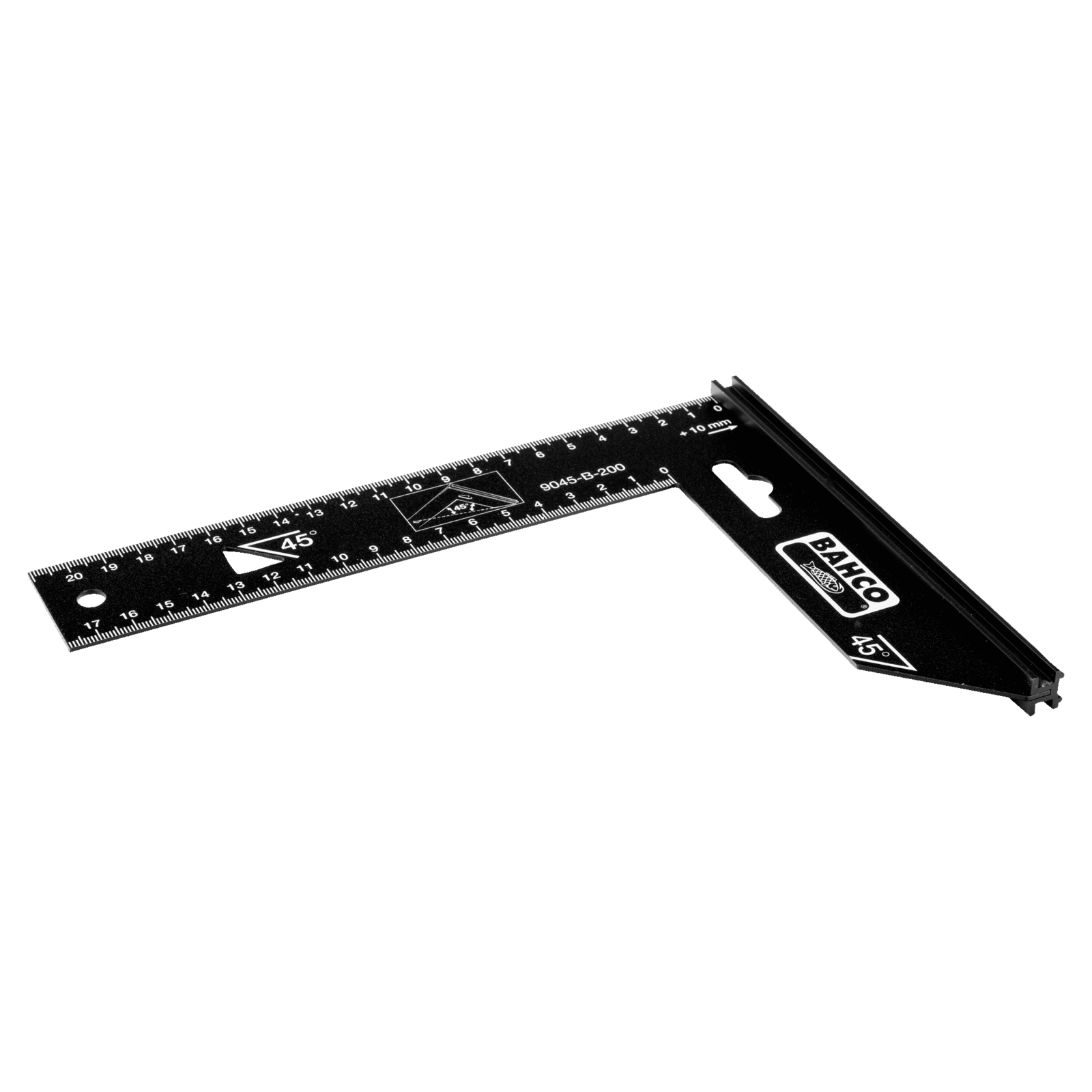 Équerre de charpentier 220 mm lame acier finition phosphatée BAHCO - 9045-B-200