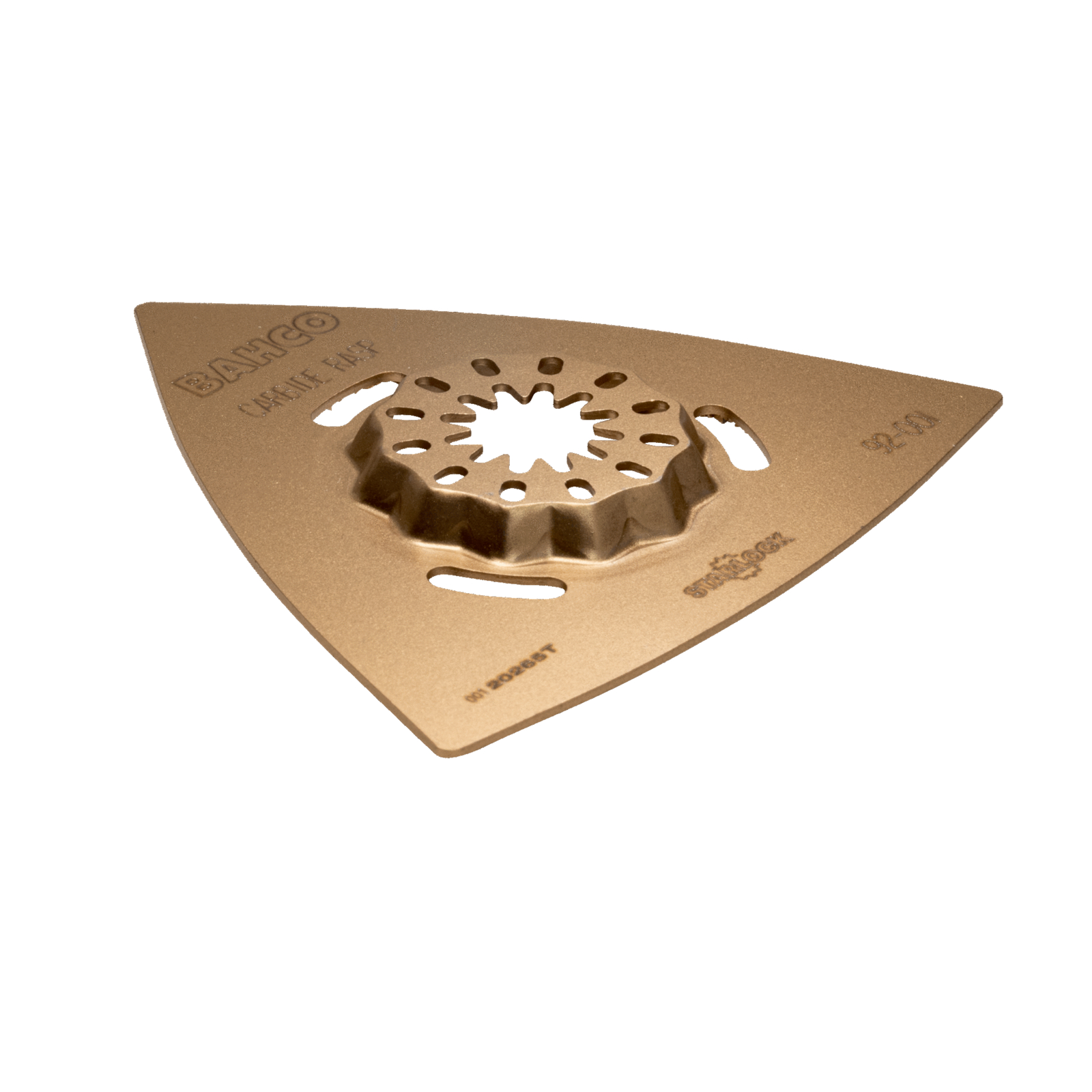 Lame multi-usages triangulaire 80 mm tige Starlock pour râper et remanier BAHCO - 92-001-1P