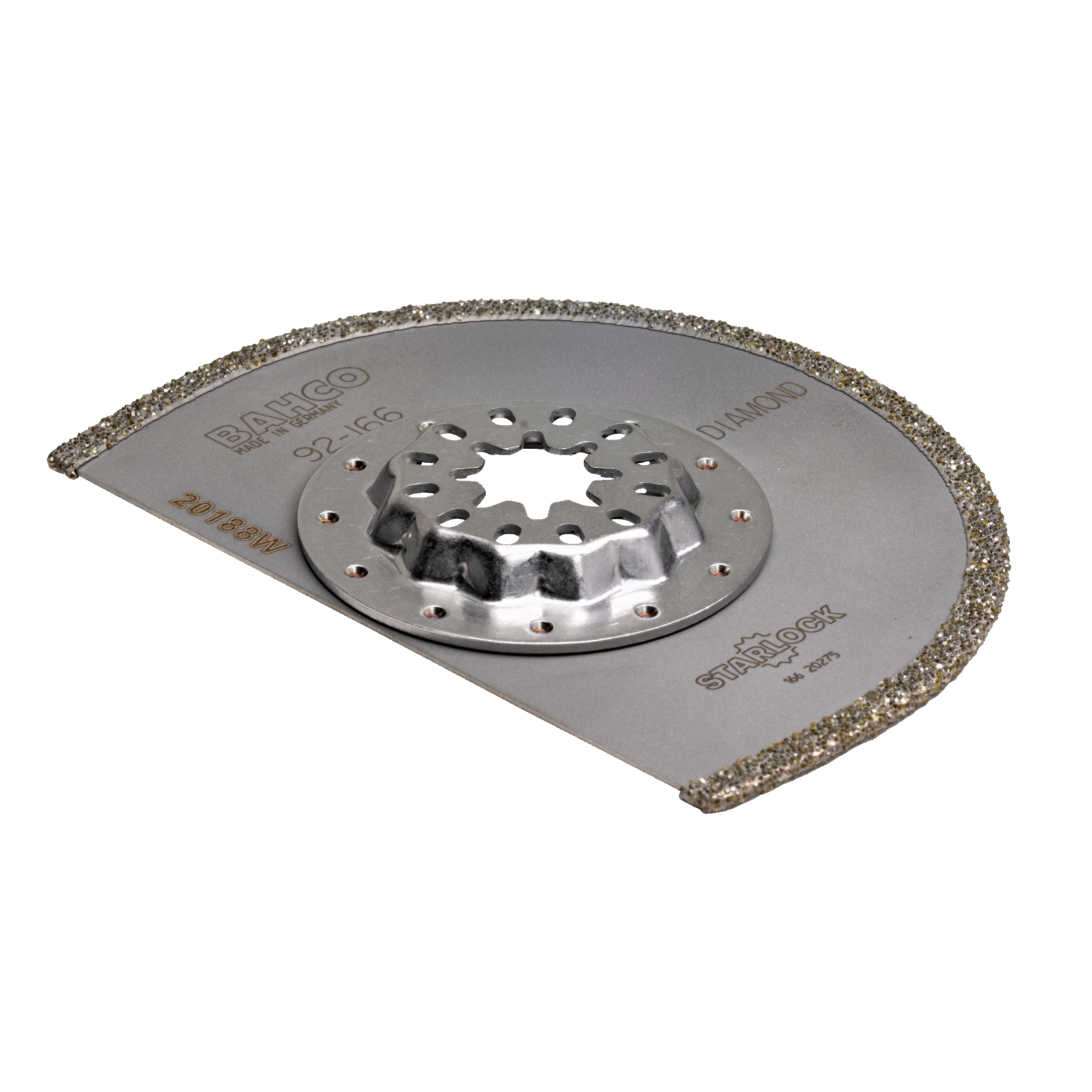 Lame multi-usages segment diamant 90 mm Starlock pour marbre et époxy BAHCO - 92-166-1P