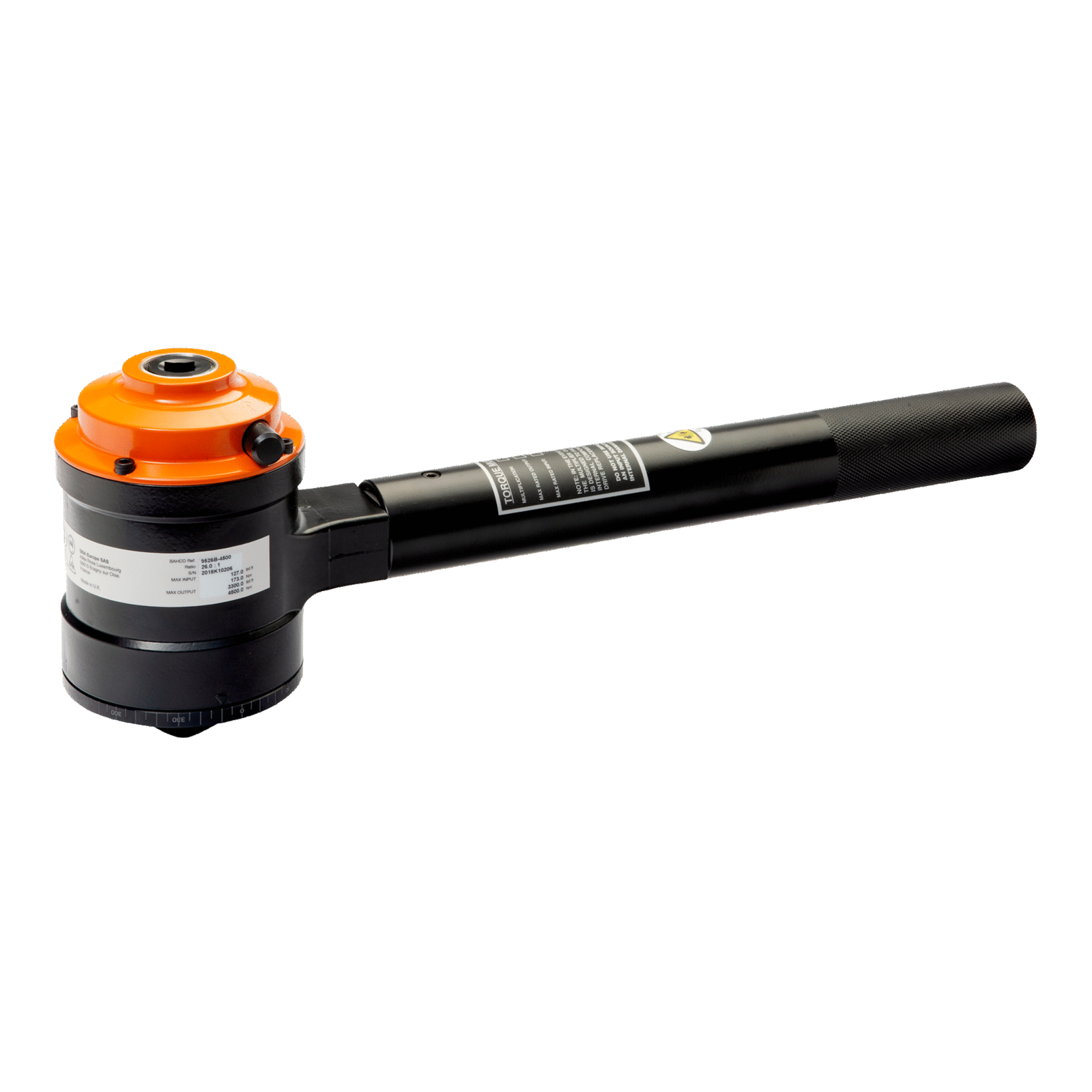 Multiplicateur de couple manuel 3000 Nm 15,5:1 avec bras de réaction droit BAHCO - 95155B-3000