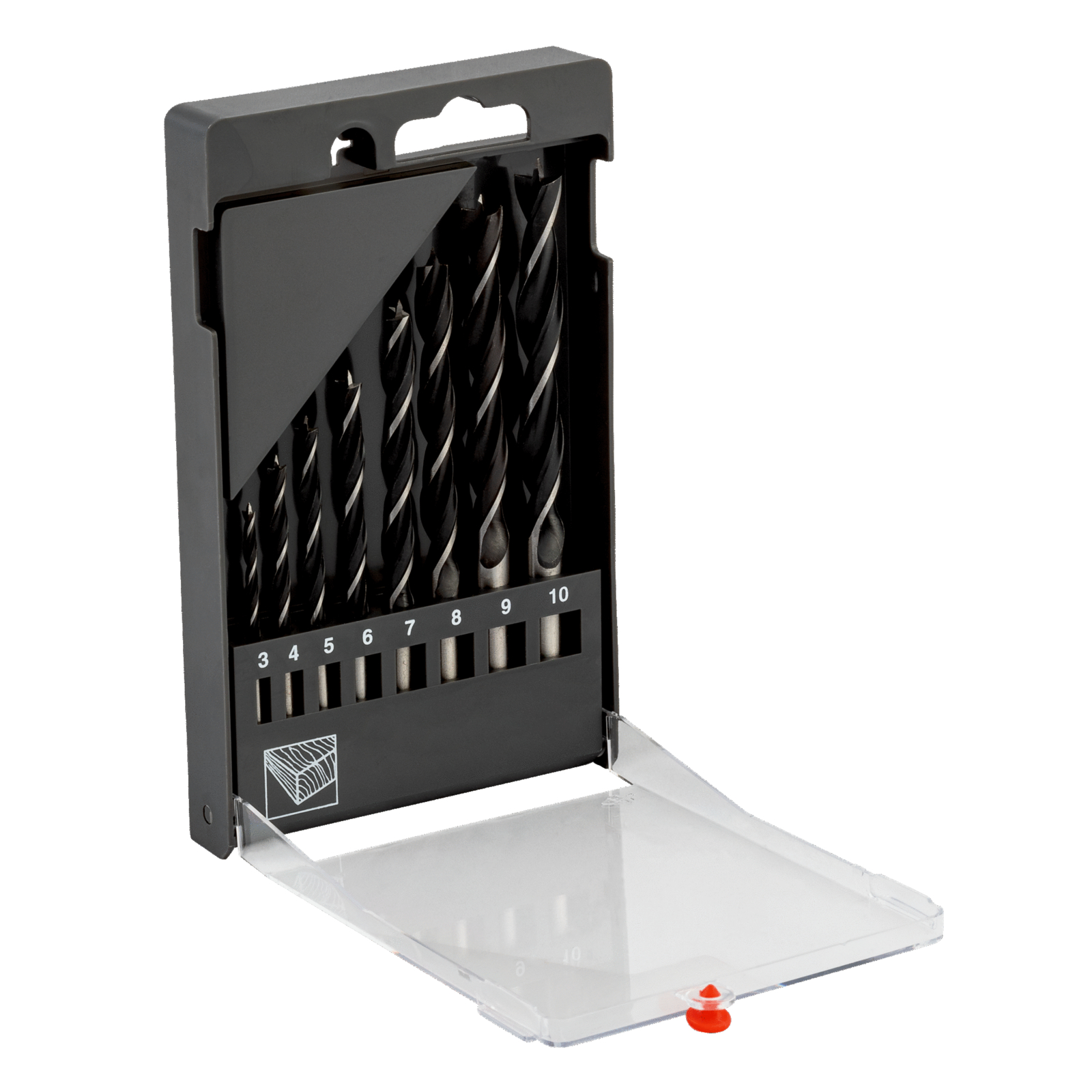 Jeu de mèches à bois Brad Point 3-10 mm 8 pièces BAHCO - 9646-SET-8