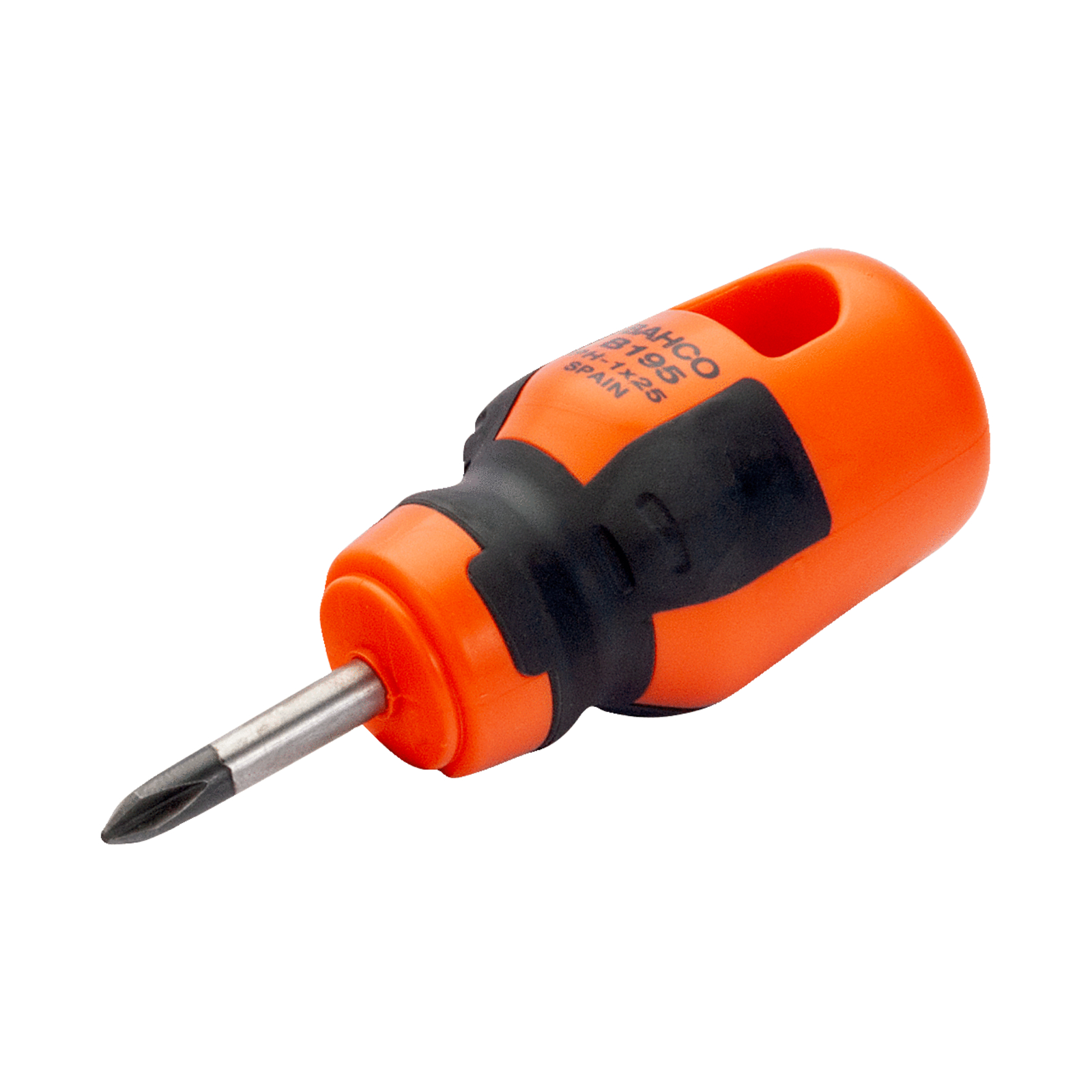 Tournevis Phillips court PH1 25 mm poignée caoutchouc BahcoFit BAHCO - B195.001.025