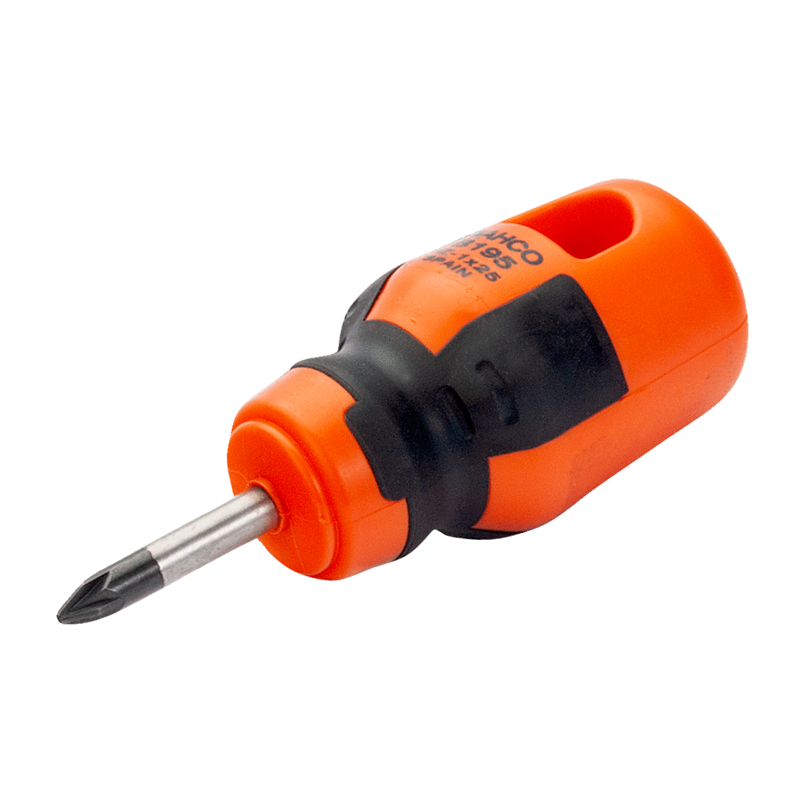Tournevis Pozidriv PZ2 25 mm poignée caoutchouc courte Bahco - B195.902.025