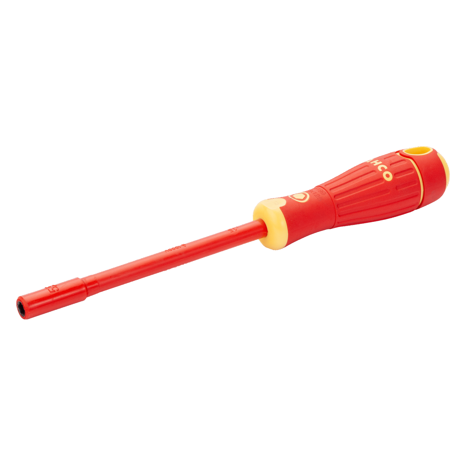 Tournevis à douille isolé VDE 9 mm x 125 mm manche bi-matière BAHCO - B199.090.125