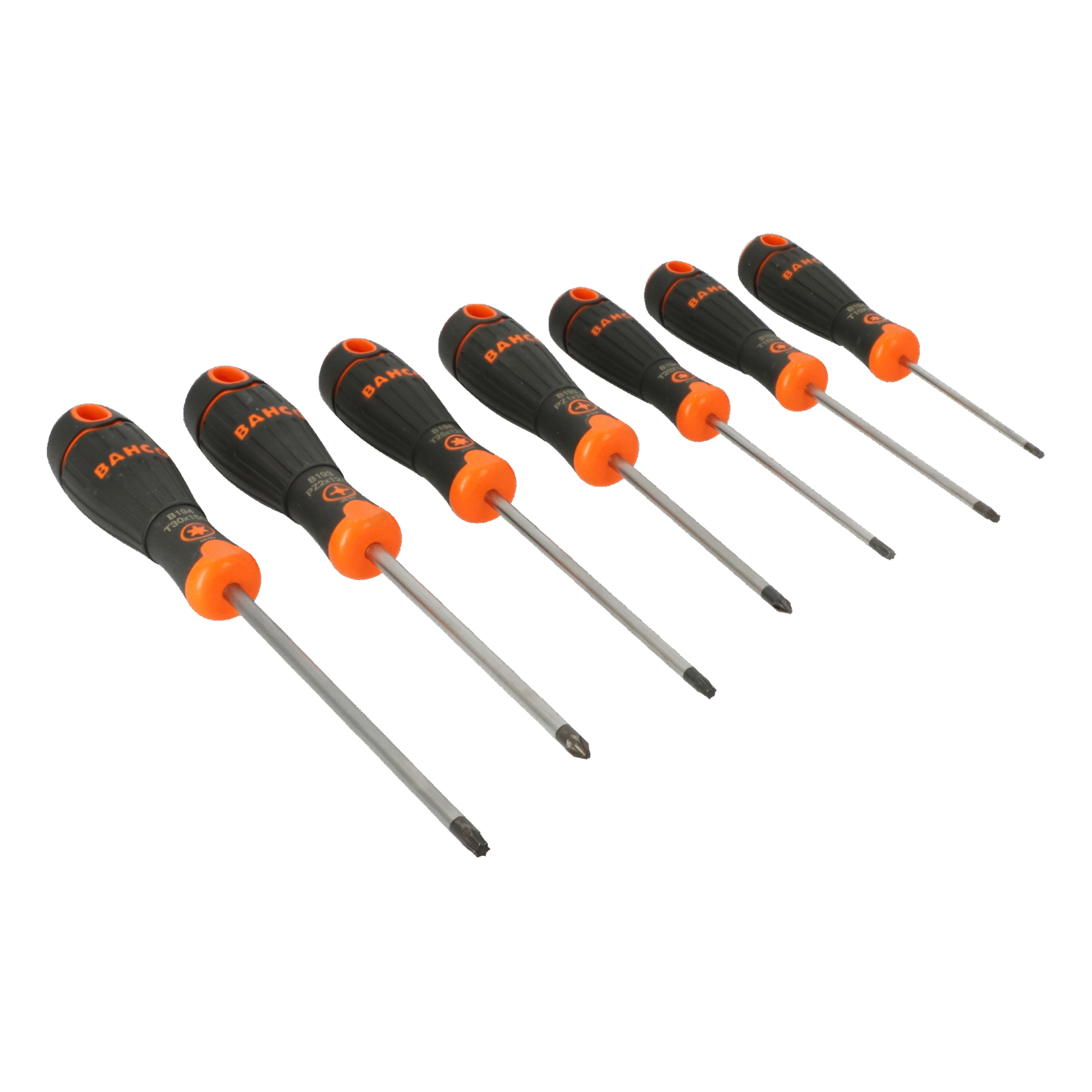 Jeu de tournevis Pozidriv/TORX 7 pièces poignée caoutchouc BahcoFit BAHCO - B219.007