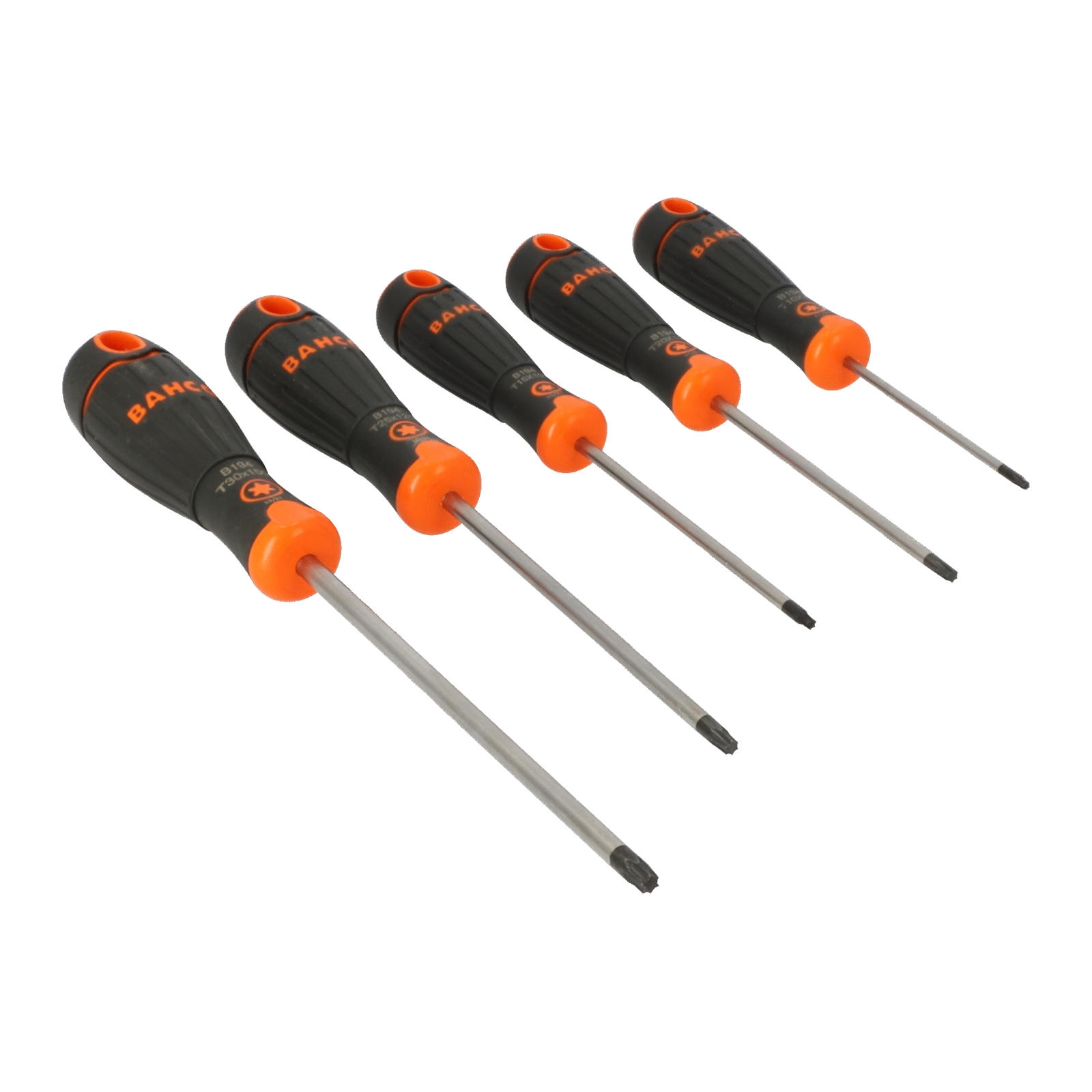 Jeu de tournevis TORX 5 pièces BahcoFIT poignée caoutchouc BAHCO - B219.025