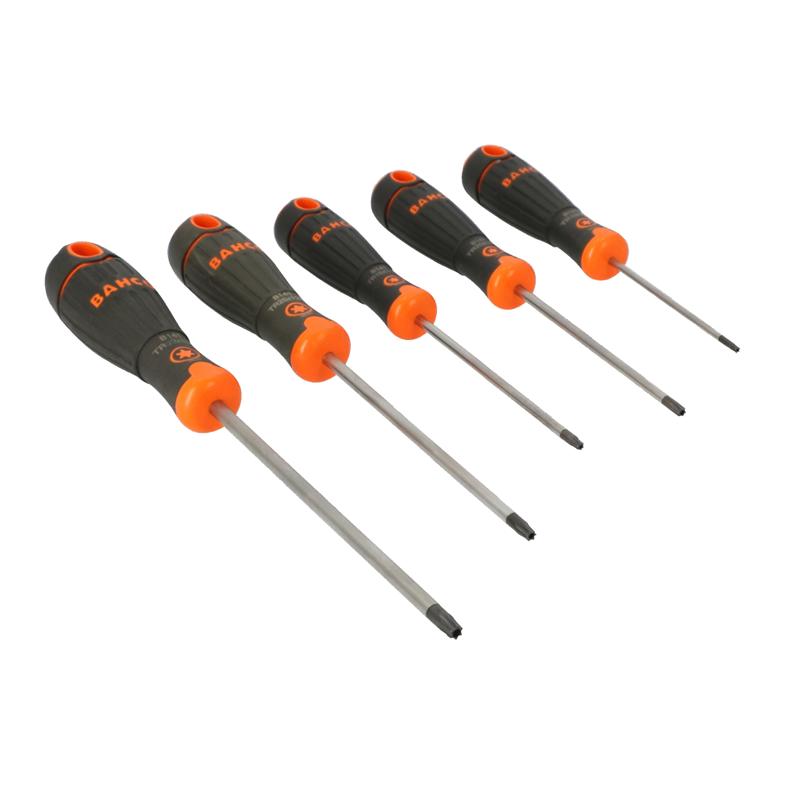 Jeu de tournevis TORX Tamper-Resistant 5 pcs poignée caoutchouc BAHCO - B219.035