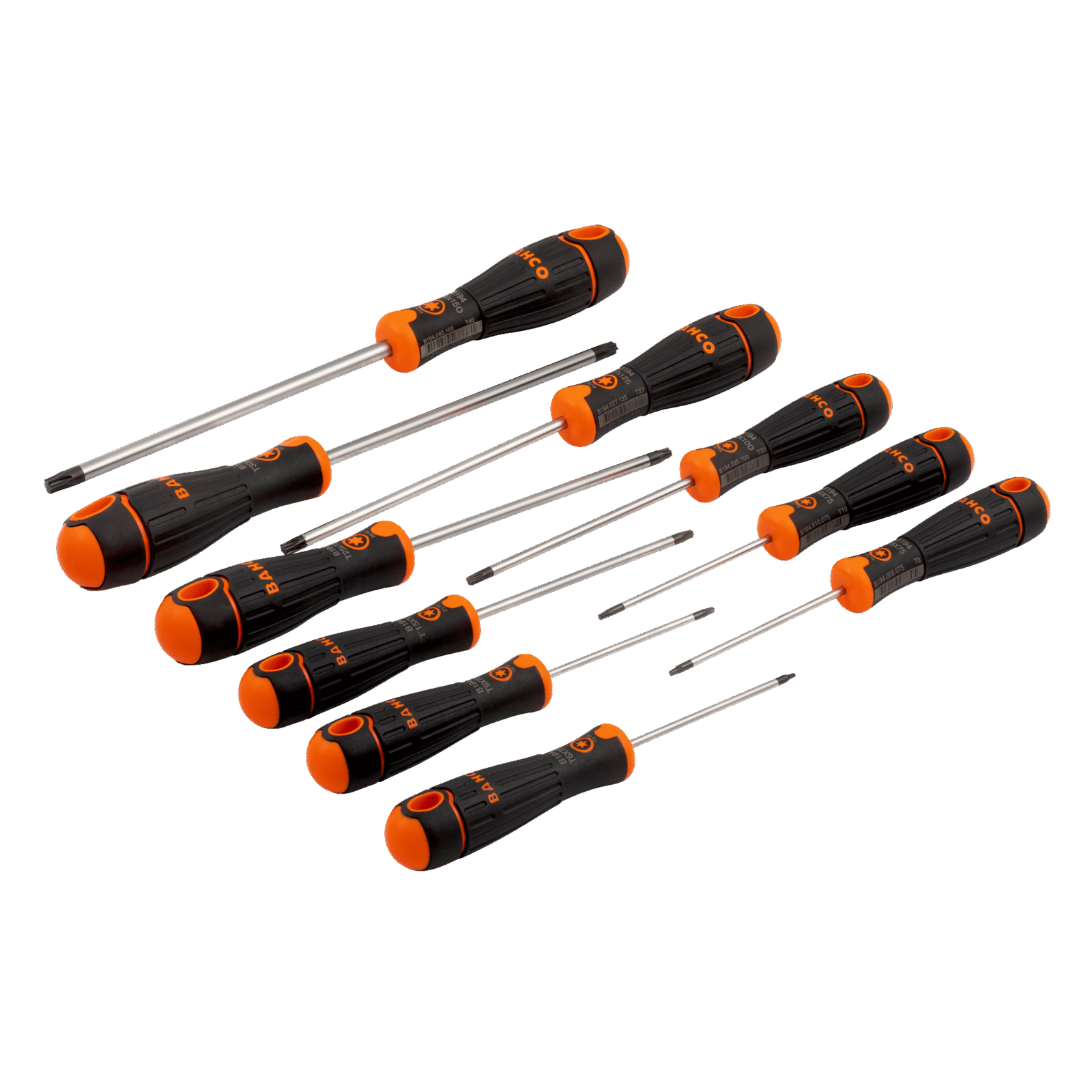 Jeu de tournevis Torx 10 pièces BahcoFit manche bi-matière BAHCO - B219.210