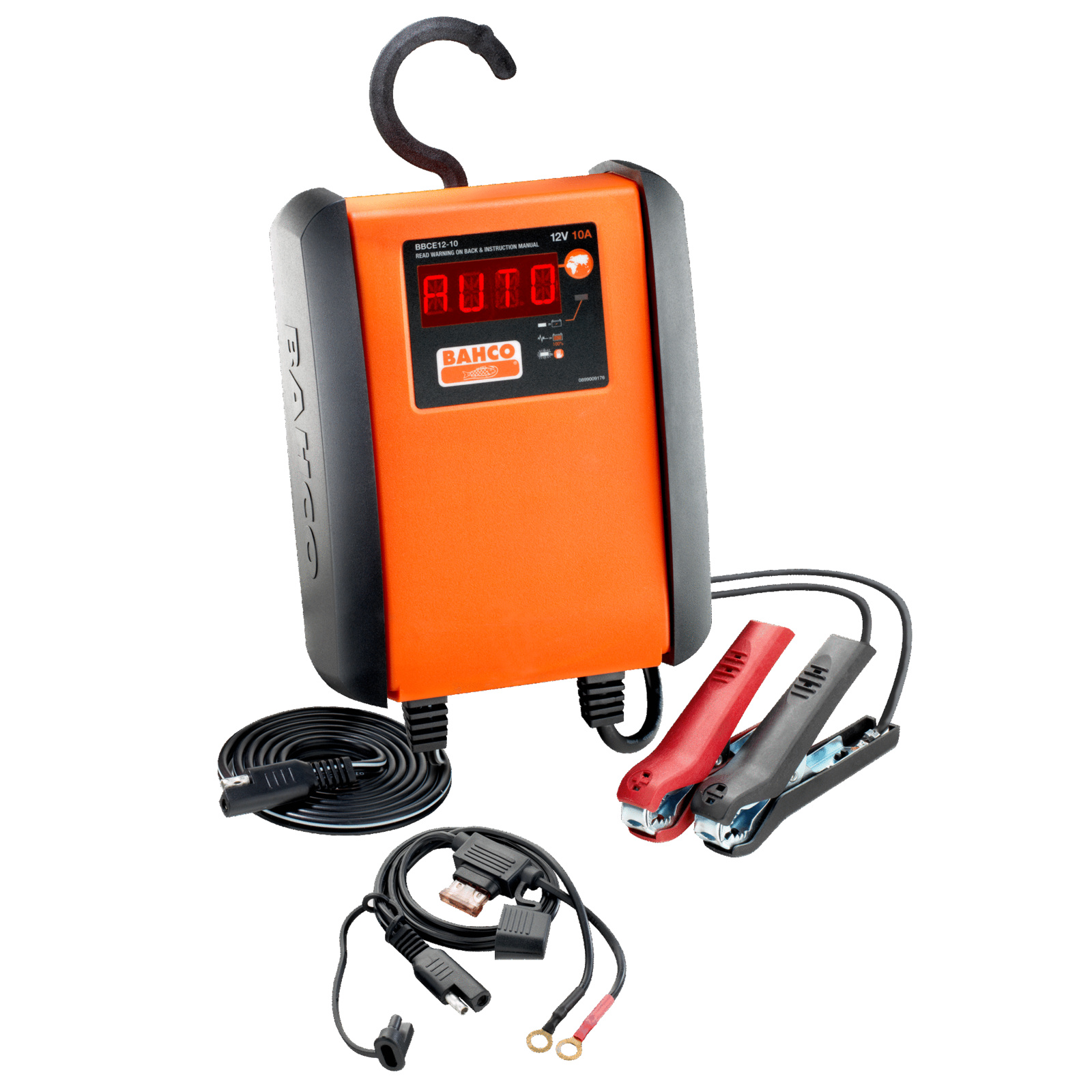 Chargeur mainteneur automatique 10 A 12 V multi-batteries avec écran numérique BAHCO - BBCE12-10
