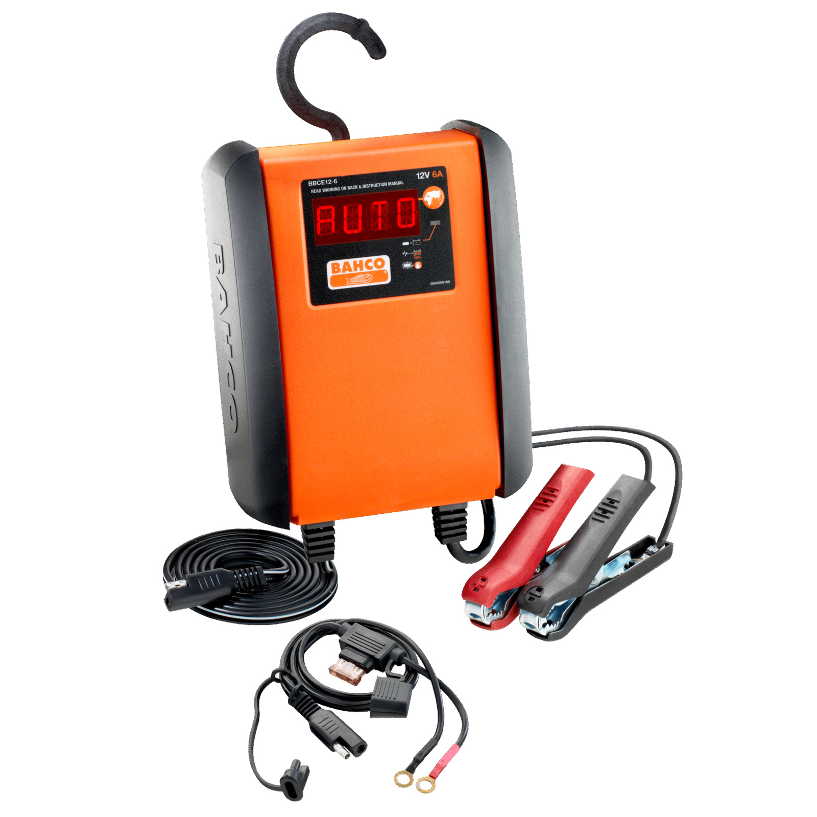 Chargeur mainteneur automatique 6 A 12 V 6-130 Ah avec écran numérique BAHCO - BBCE12-6