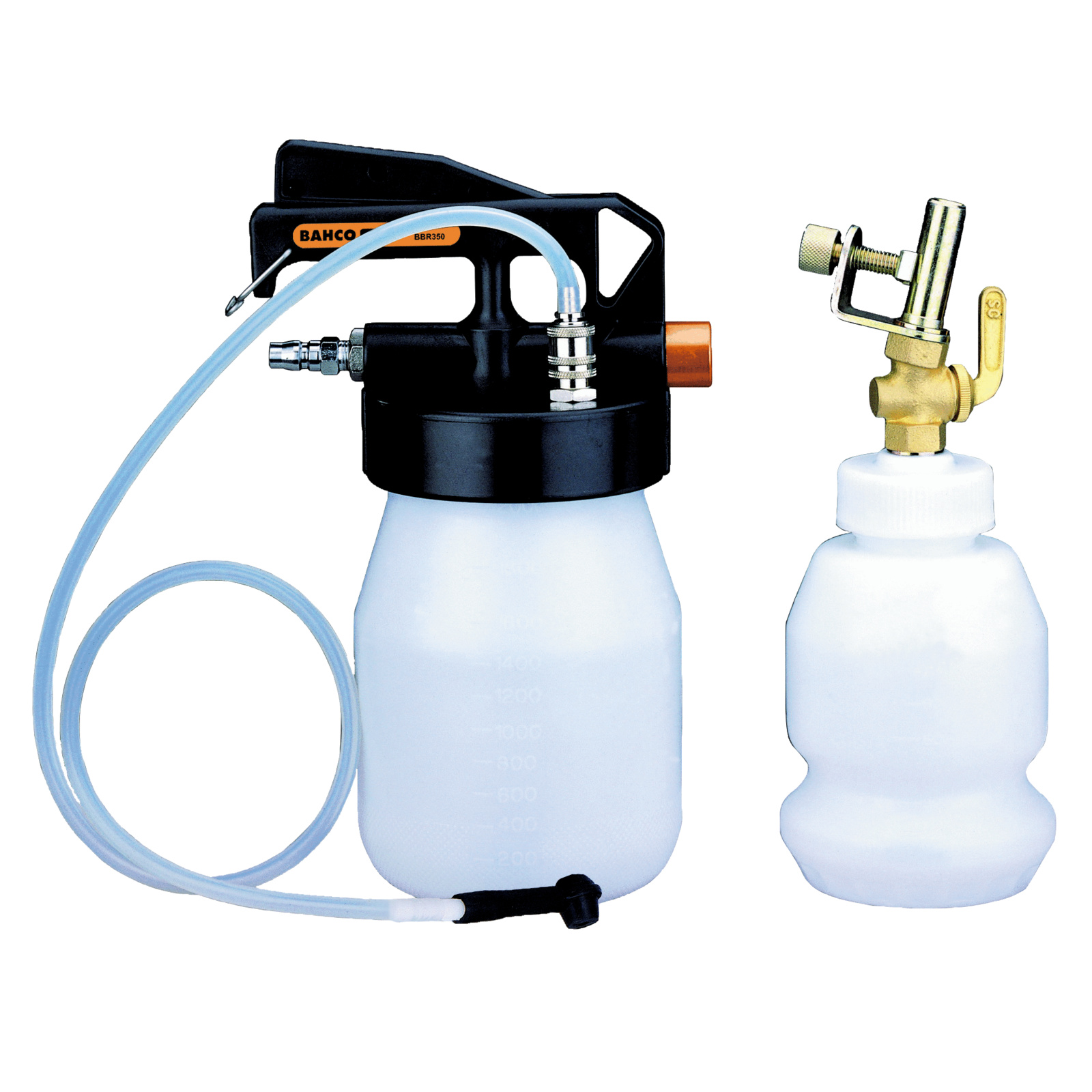 Purgeur pneumatique liquide de freins 1,5 L 2 m tuyau avec robinet acier BAHCO - BBR350