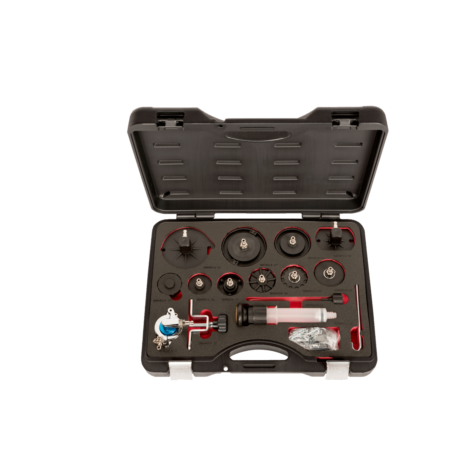 Kit adaptateurs maître-cylindre 11 pièces PN5 avec boîtier BAHCO - BBRAS14