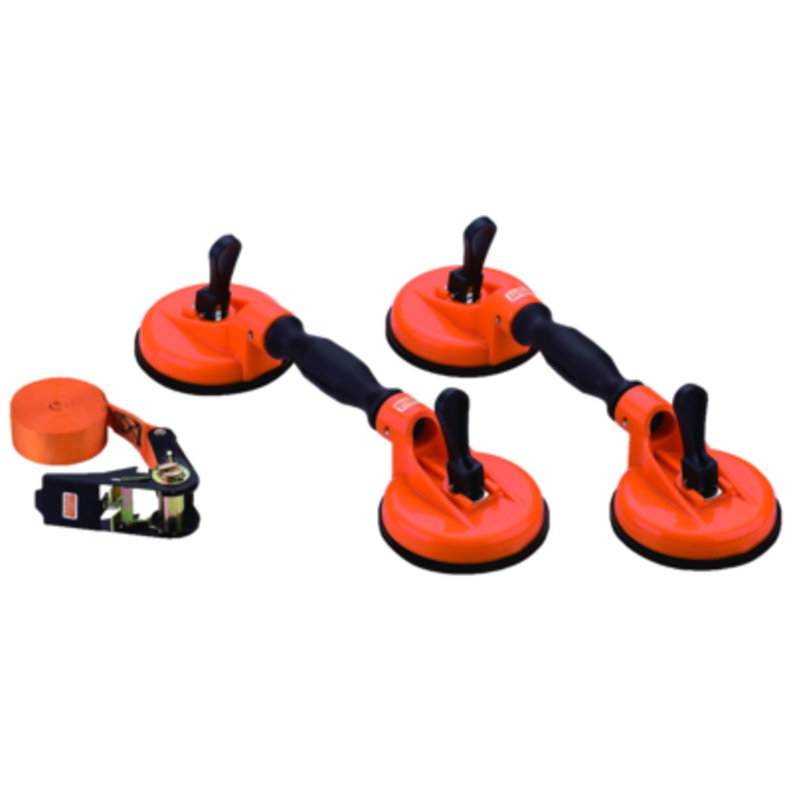Kit ventouses doubles 120 mm avec sangle 5 m capacité 60 kg BAHCO - BBS150