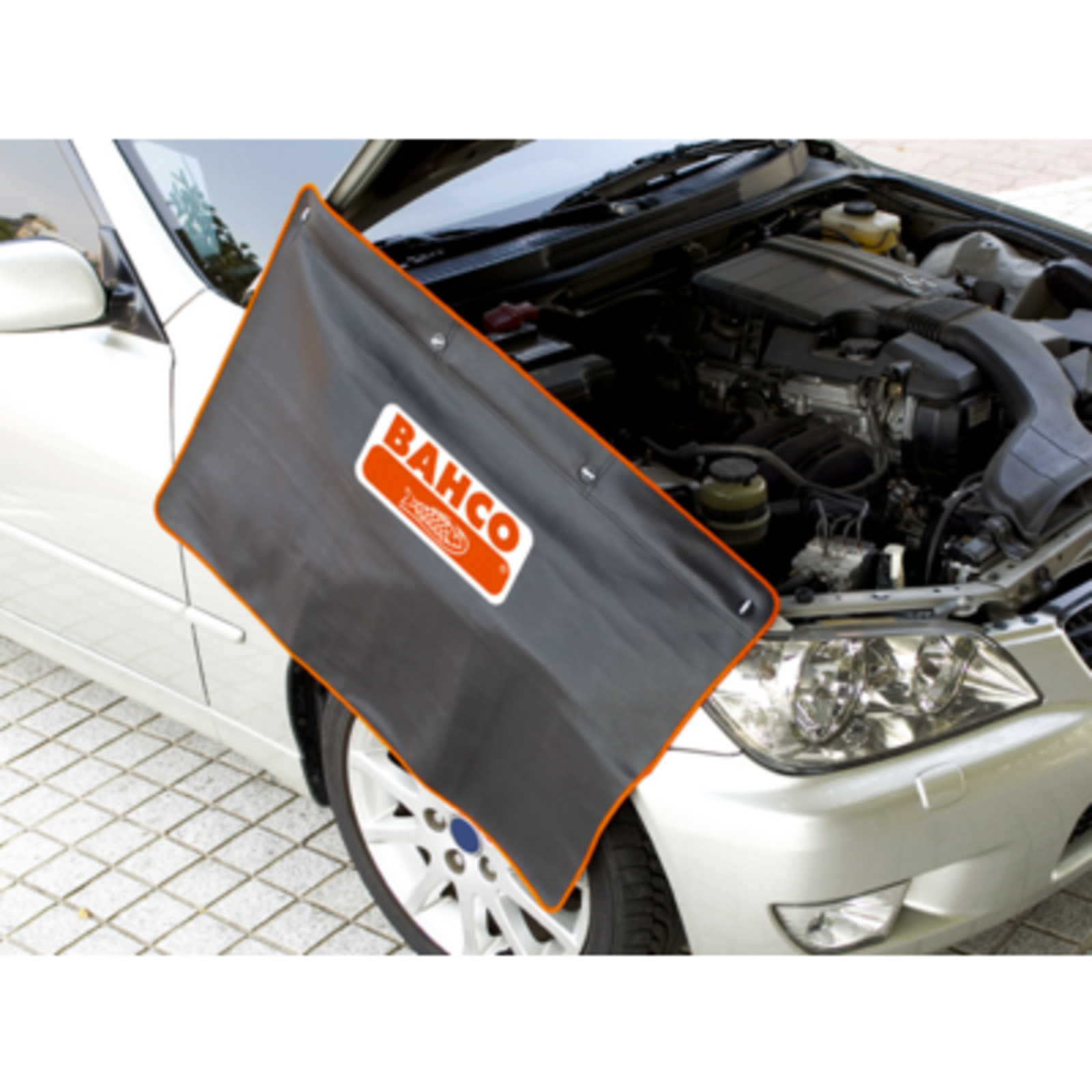 Bâche de protection carrosserie 900 x 580 mm PVC avec aimants et ventouses BAHCO - BBS50