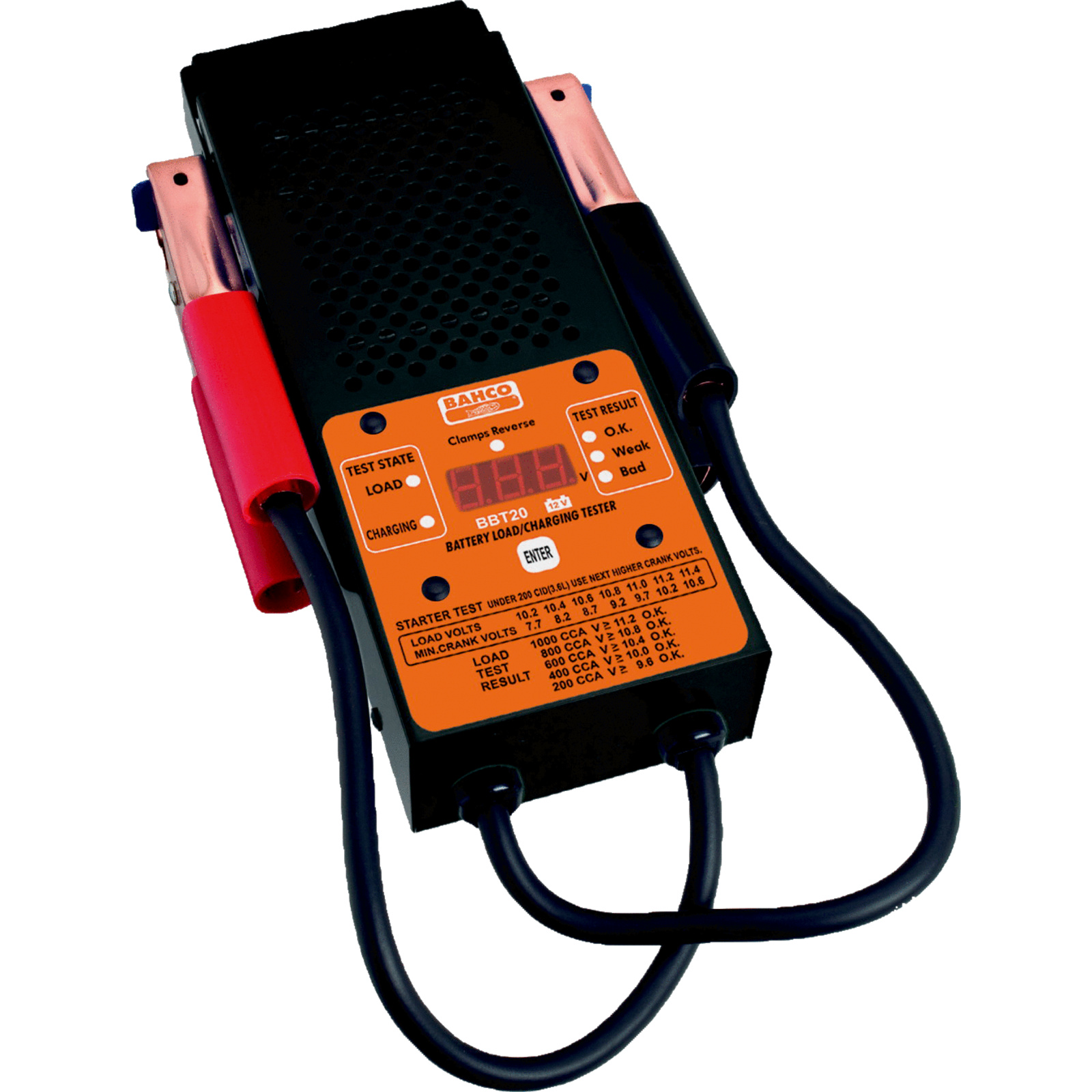 Testeur batterie digital 12 V avec contrôle charge et alternateur BAHCO - BBT20