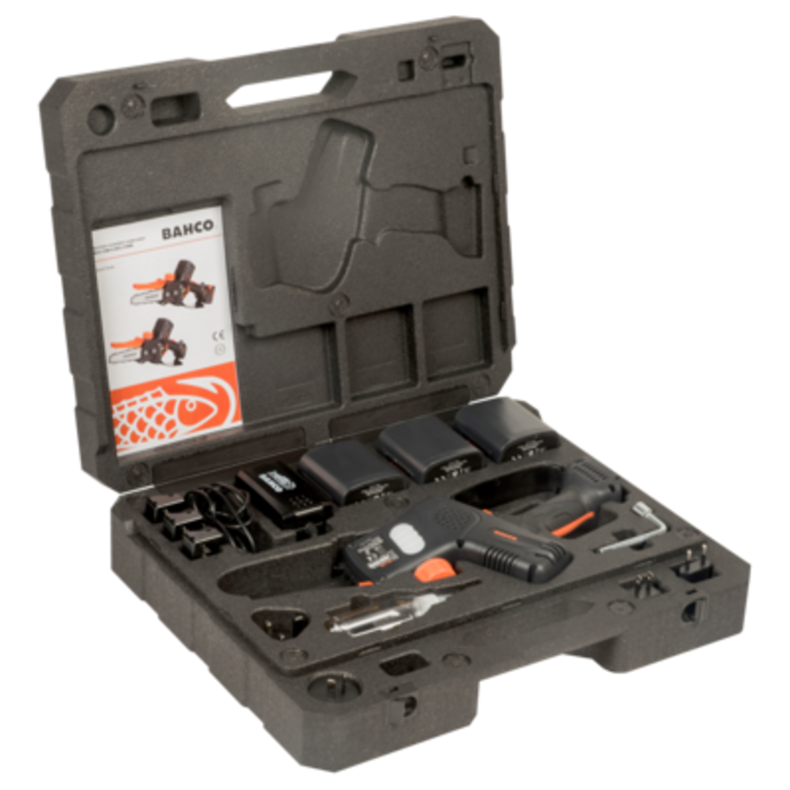Tronçonneuse sur batterie 110 mm 600 W avec 3 batteries BCL1B08IB BAHCO - BCL15IB