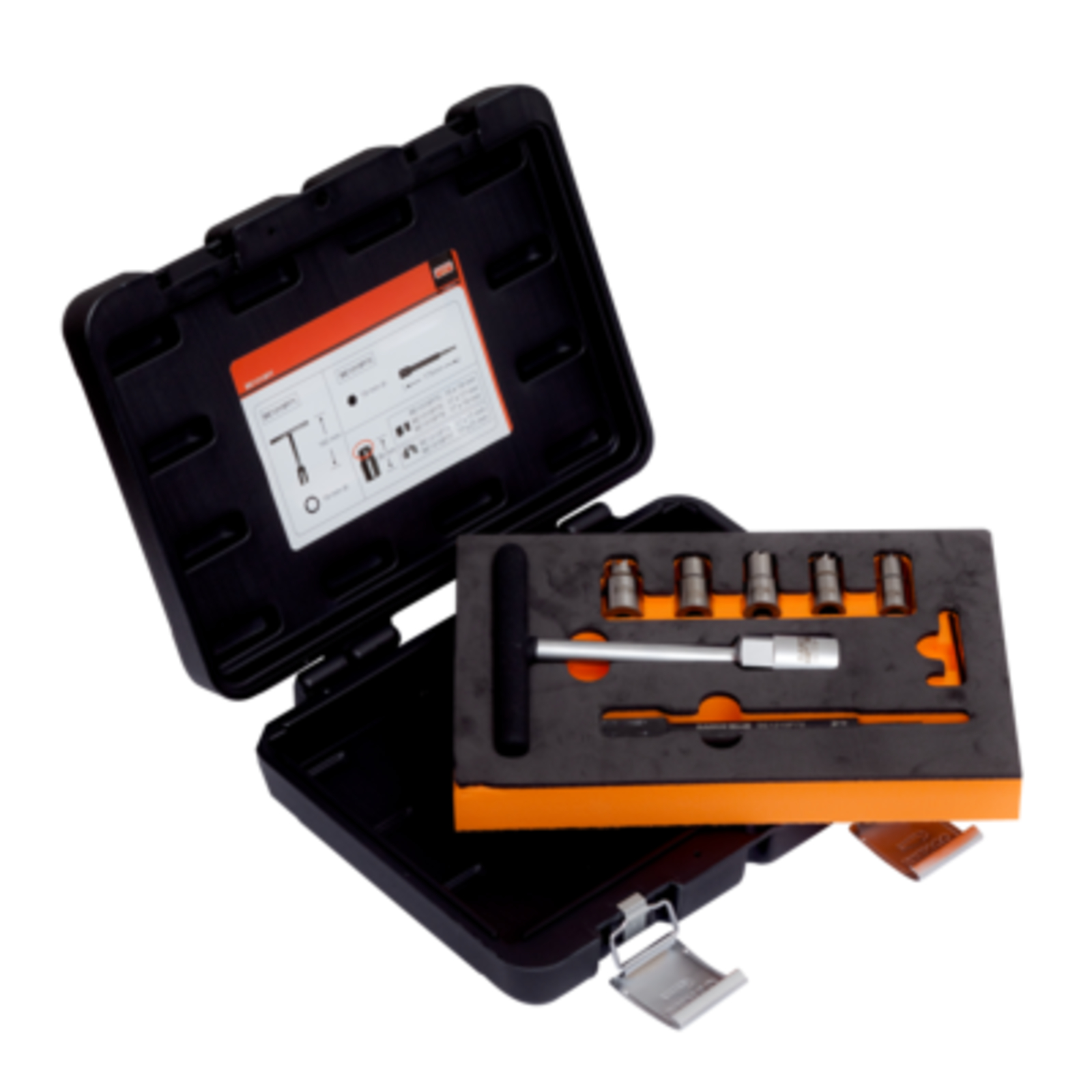 Coffret de nettoyage sièges injecteur diesel 17 x 19 mm avec fraises et accessoires BAHCO - BE1315P76