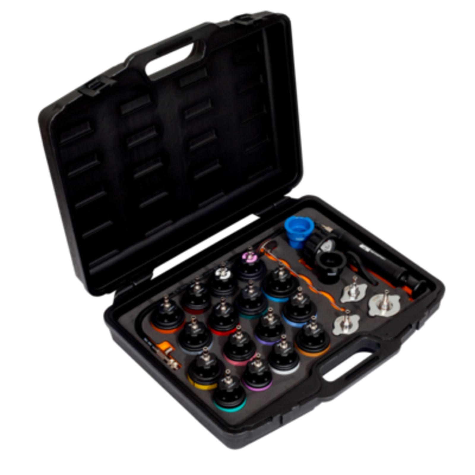 Coffret testeur pression liquide de refroidissement universel avec manomètre et accessoires BAHCO - BE400P24