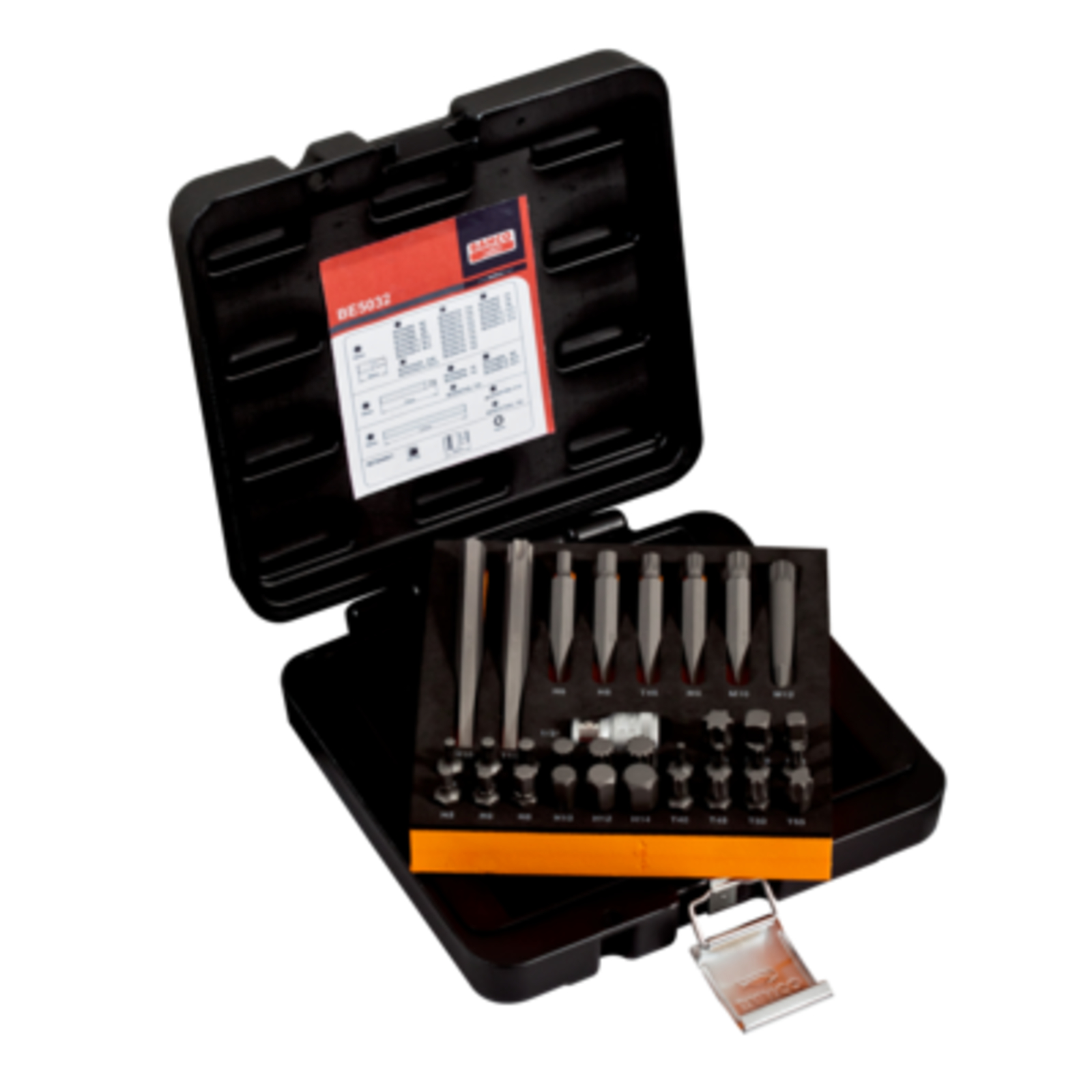 Coffret d'embouts 10 mm 32 pièces acier S2 avec boîtier mousse BAHCO - BE5032