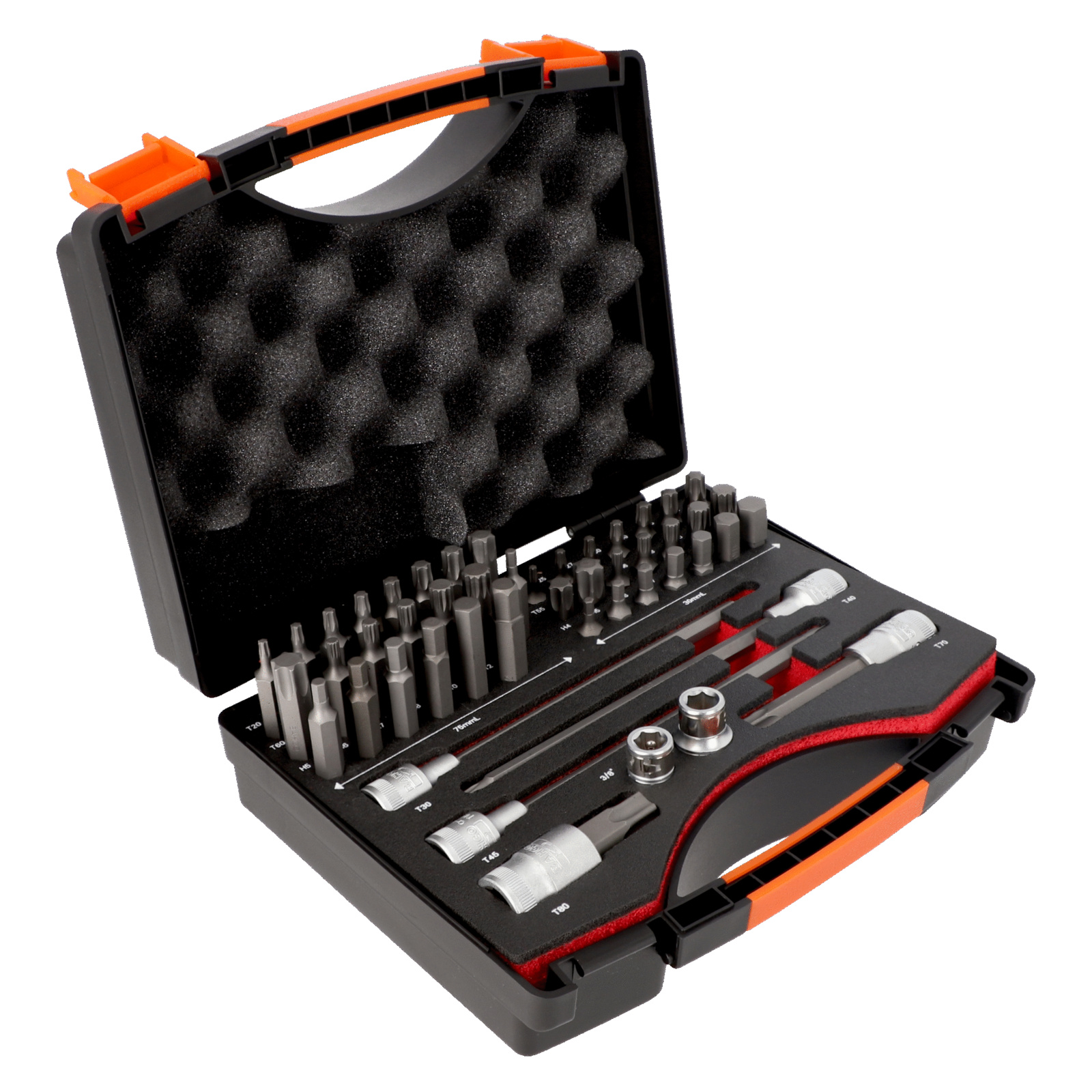 Coffret douilles et embouts 6 pans XZN Torx 49 pièces BAHCO - BE5049T