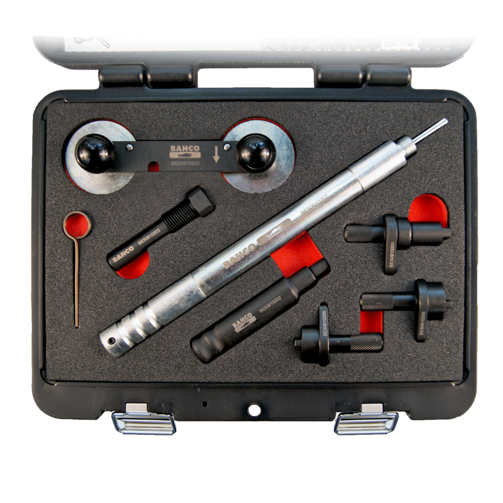 Coffret d’outils de calage moteurs VW 1.2-1.4-1.6 Essence avec manuel BAHCO - BE509102