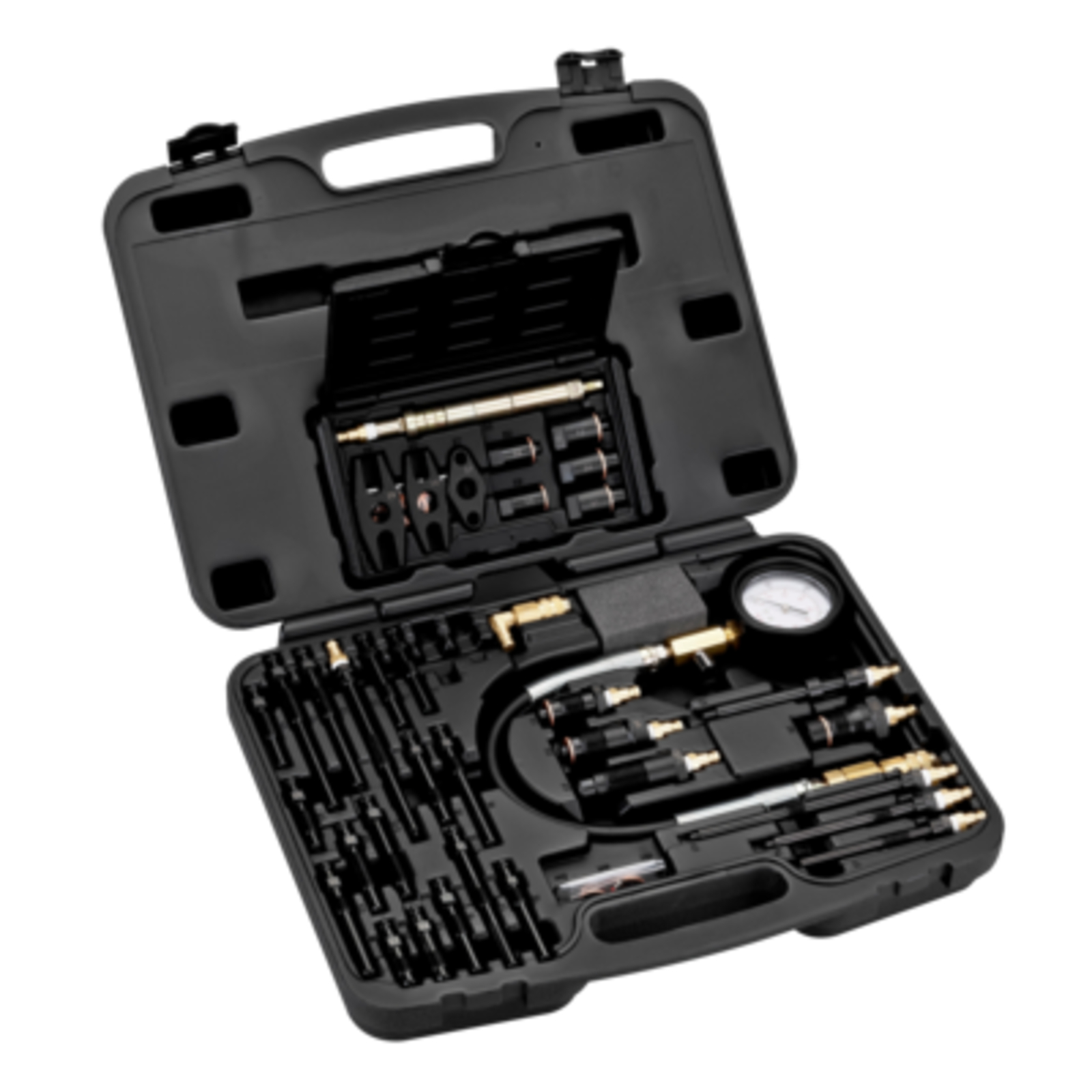 Compressiomètre moteur diesel avec jauge 60 mm et adaptateurs multiples en coffret moulé BAHCO - BE5401D