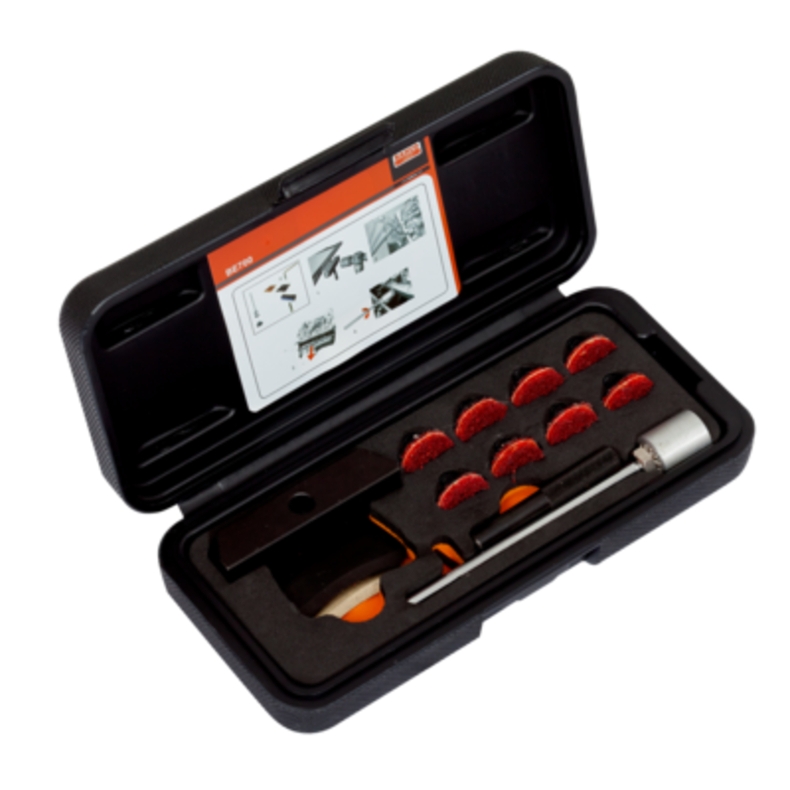 Coffret démontage carters vidange avec lames métal/cuivre et disque ponçage BAHCO - BE700SP15