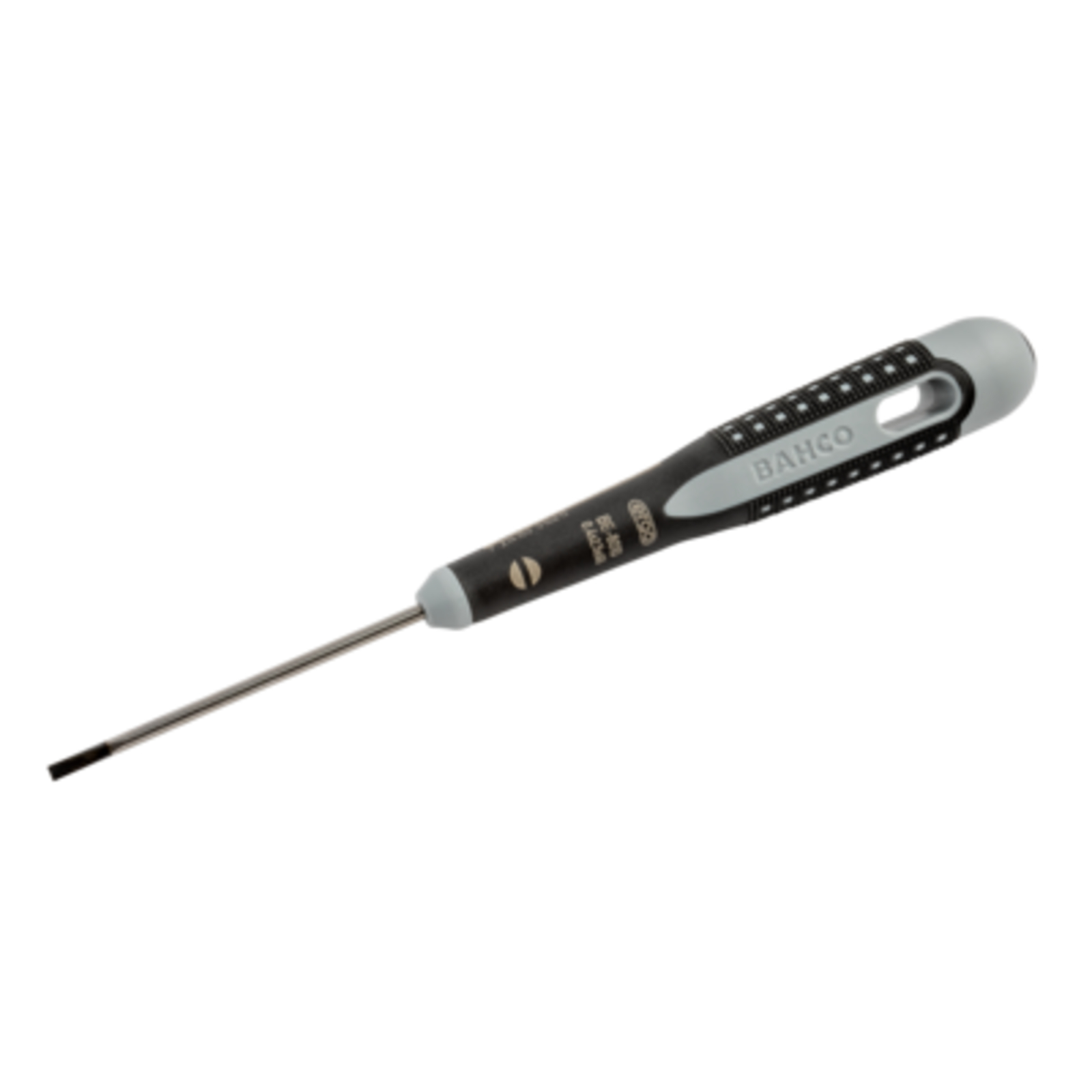 Tournevis lame fraisée 1 mm x 5,5 mm x 200 mm vis à fente ERGO avec poignée caoutchouc BAHCO - BE-8250L