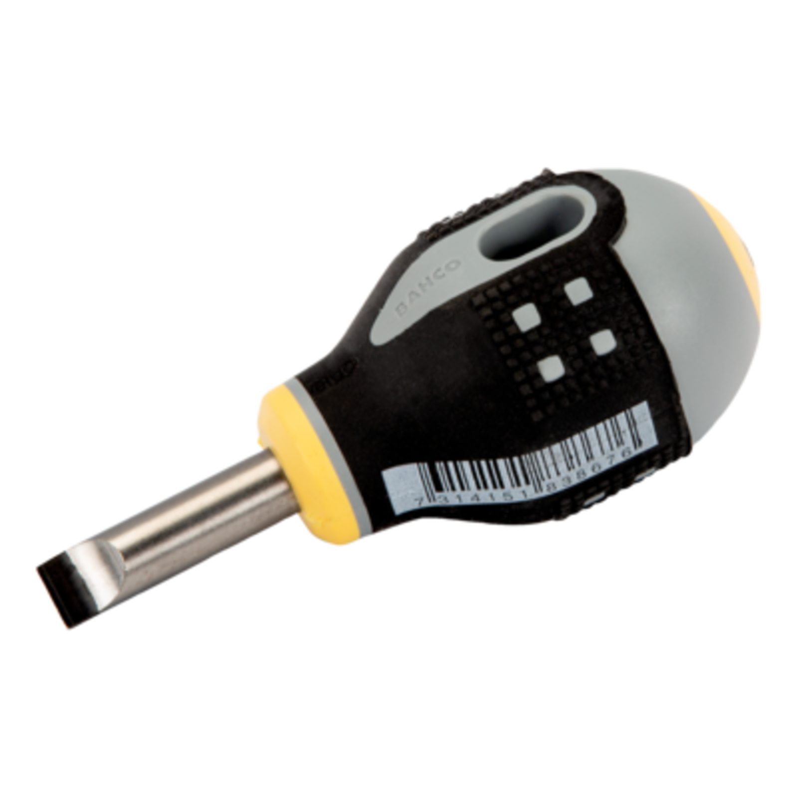 Tournevis lame fraisée 0,8 x 4 mm 25 mm vis à fente ERGO poignée caoutchouc courte BAHCO - BE-8340