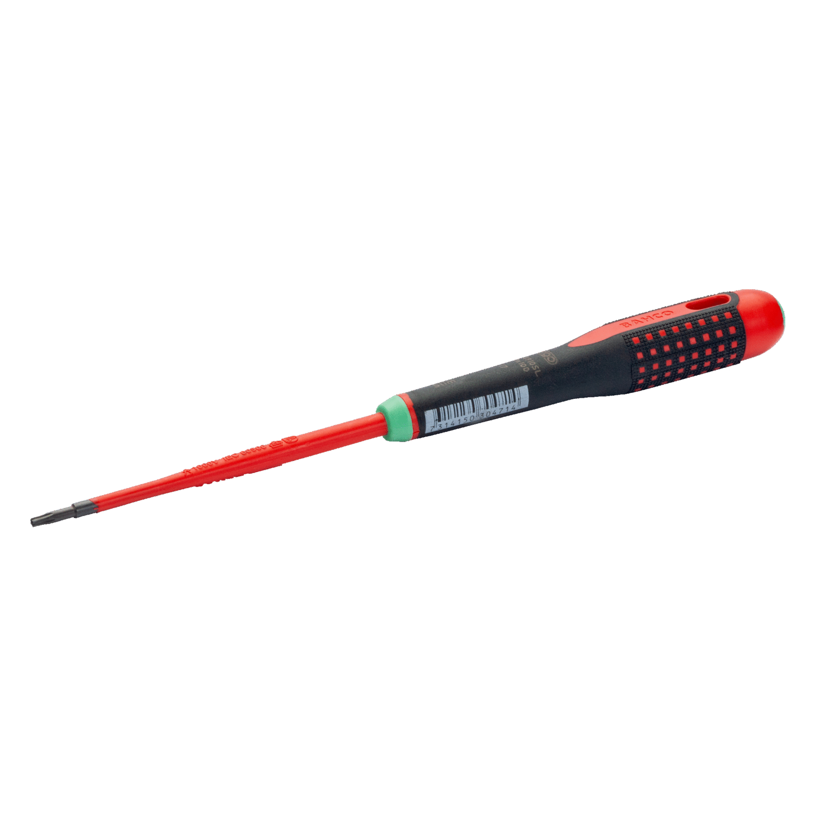 Tournevis isolé VDE lame fine TORX T25 125 mm manche trimatière ERGO BAHCO - BE-8925SL