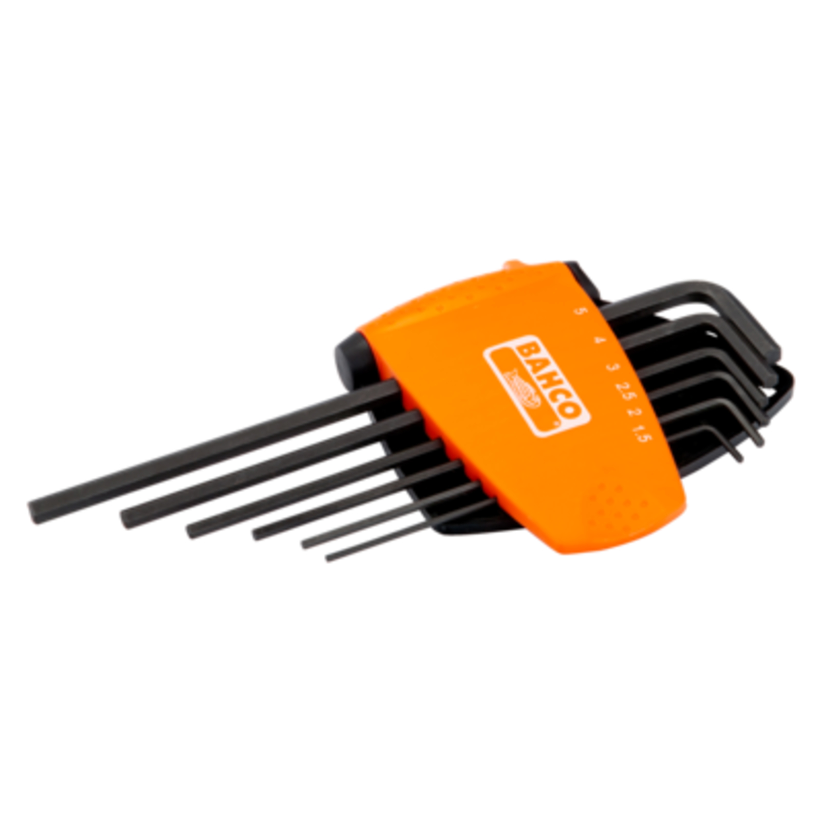 Jeu de clés mâles 6 pans longues métriques 1,5-5 mm finition phosphatée 9 pcs BAHCO - BE-9586