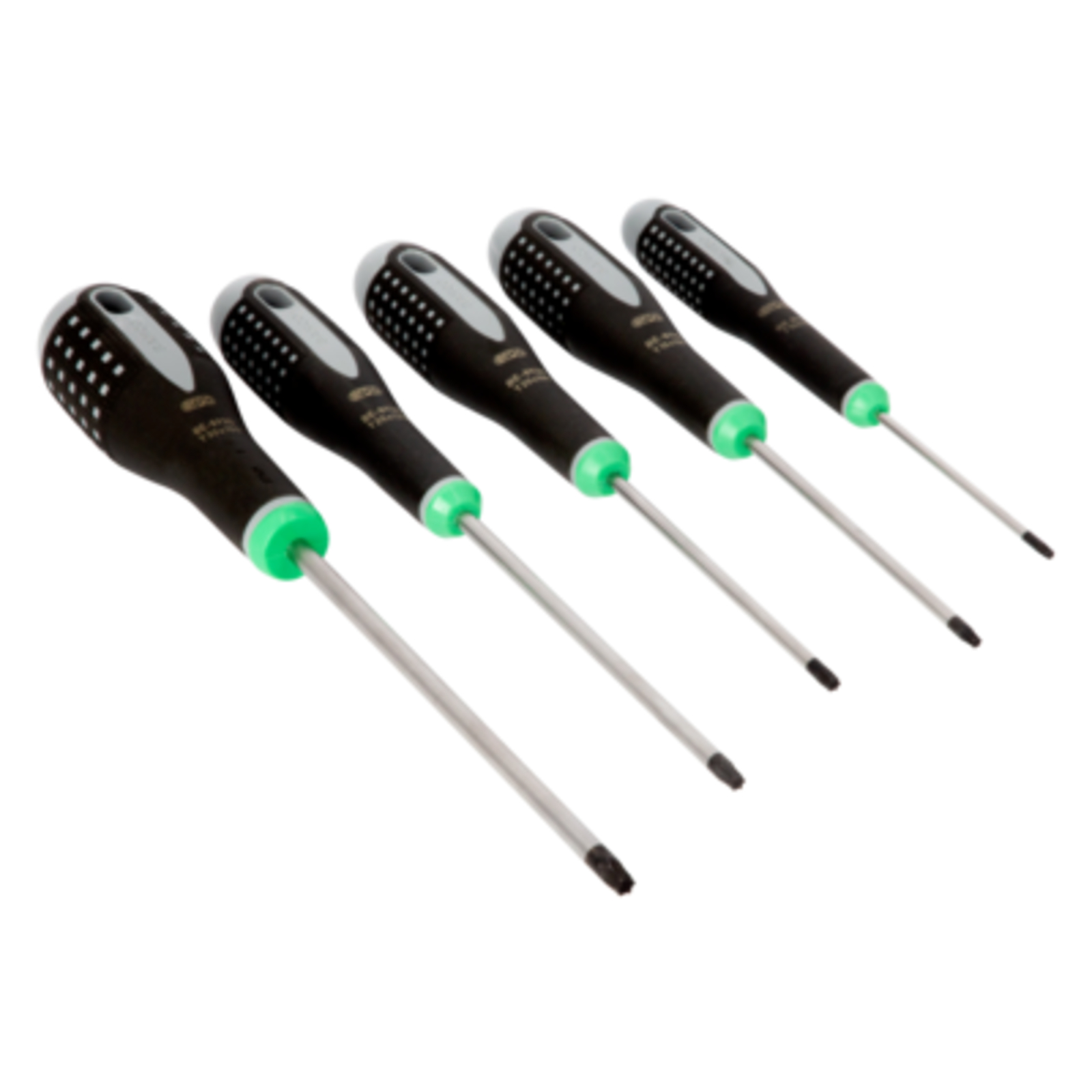 Jeu de tournevis TORX ERGO 5 pcs avec poignée caoutchouc BAHCO - BE-9885