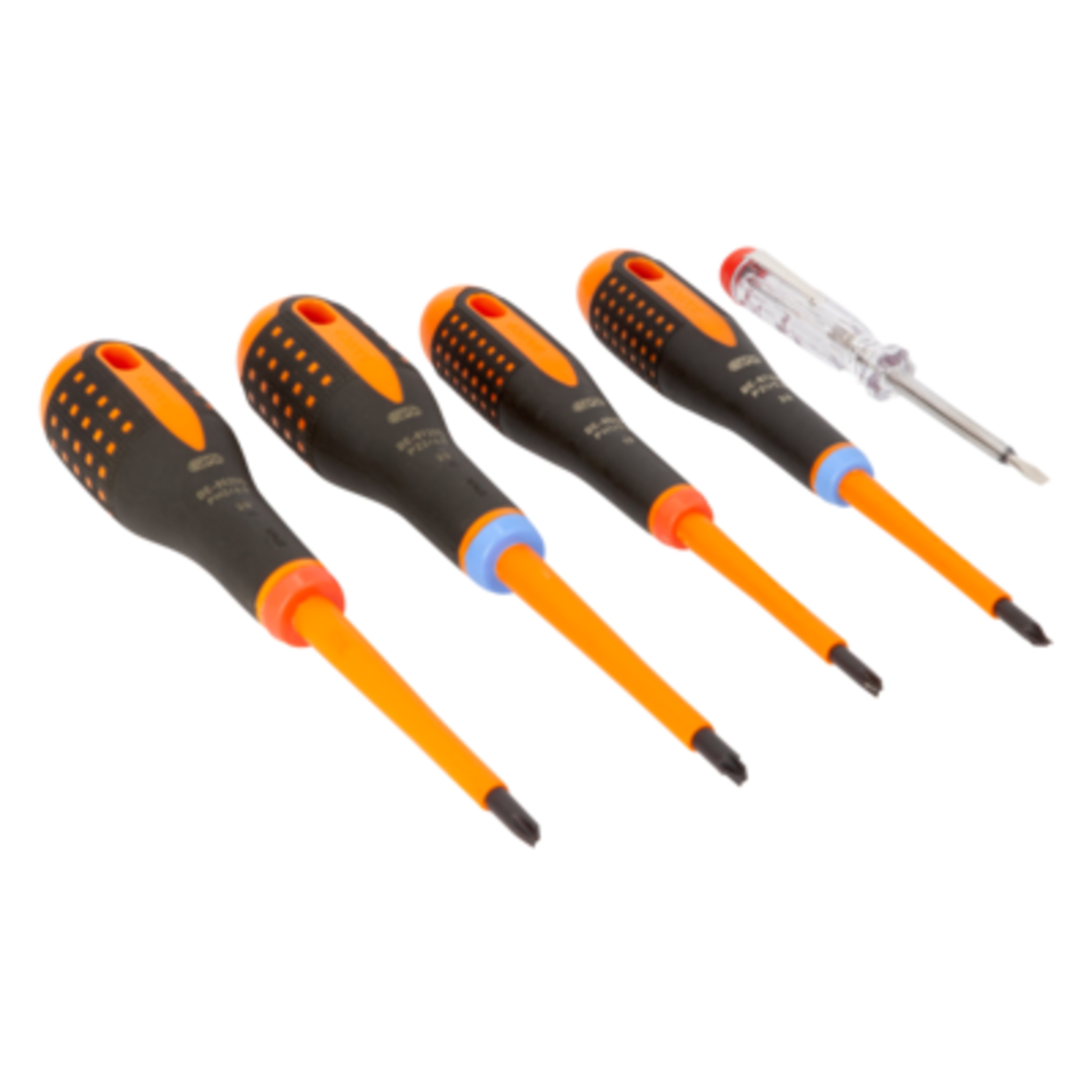 Jeu de tournevis isolés VDE 5 pièces pointe Combi ERGO BAHCO - BE-9885S
