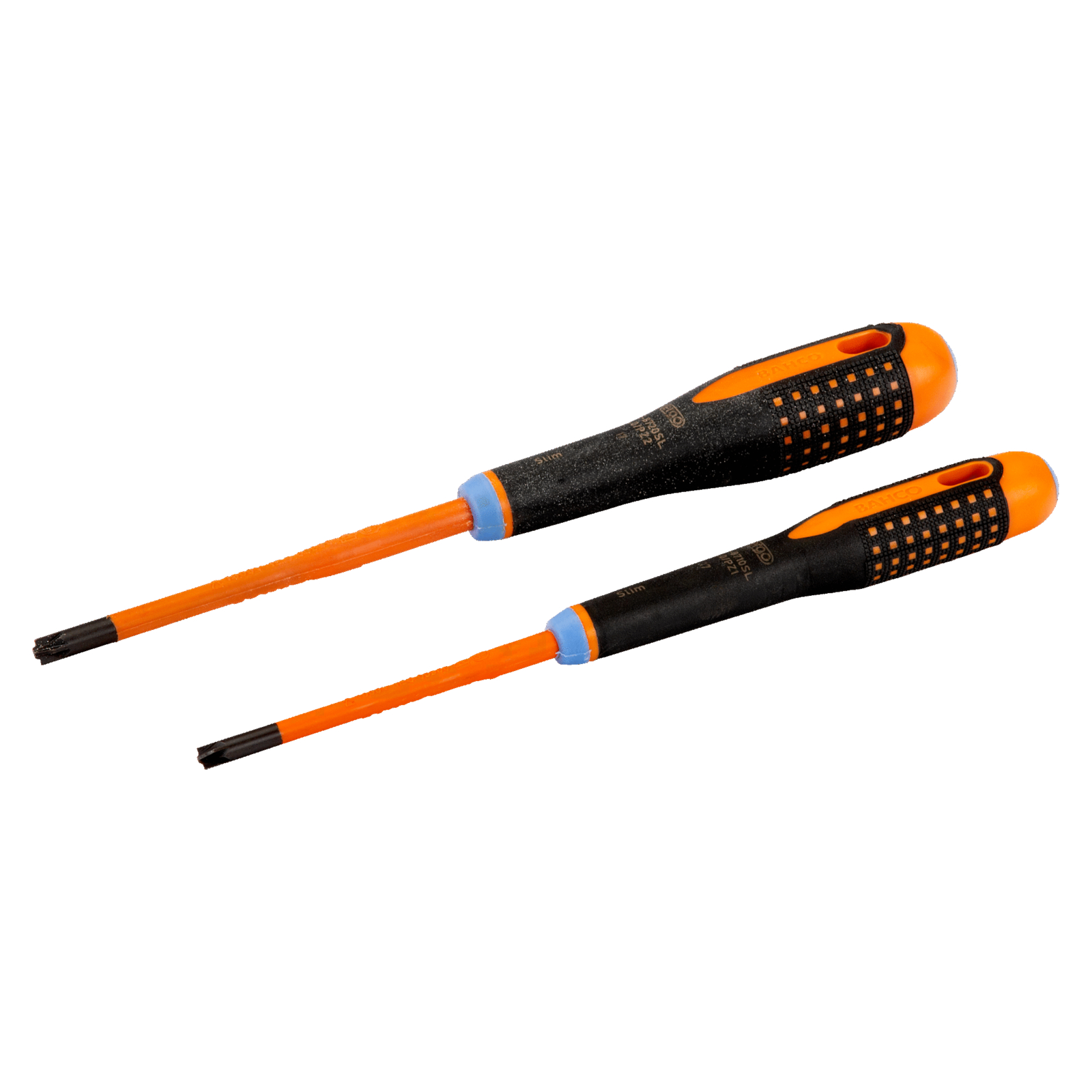 Jeu de tournevis ERGO Slim isolés VDE 5 mm/PZ1 et 6 mm/PZ2 manche trimatière BAHCO - BE-9890SL