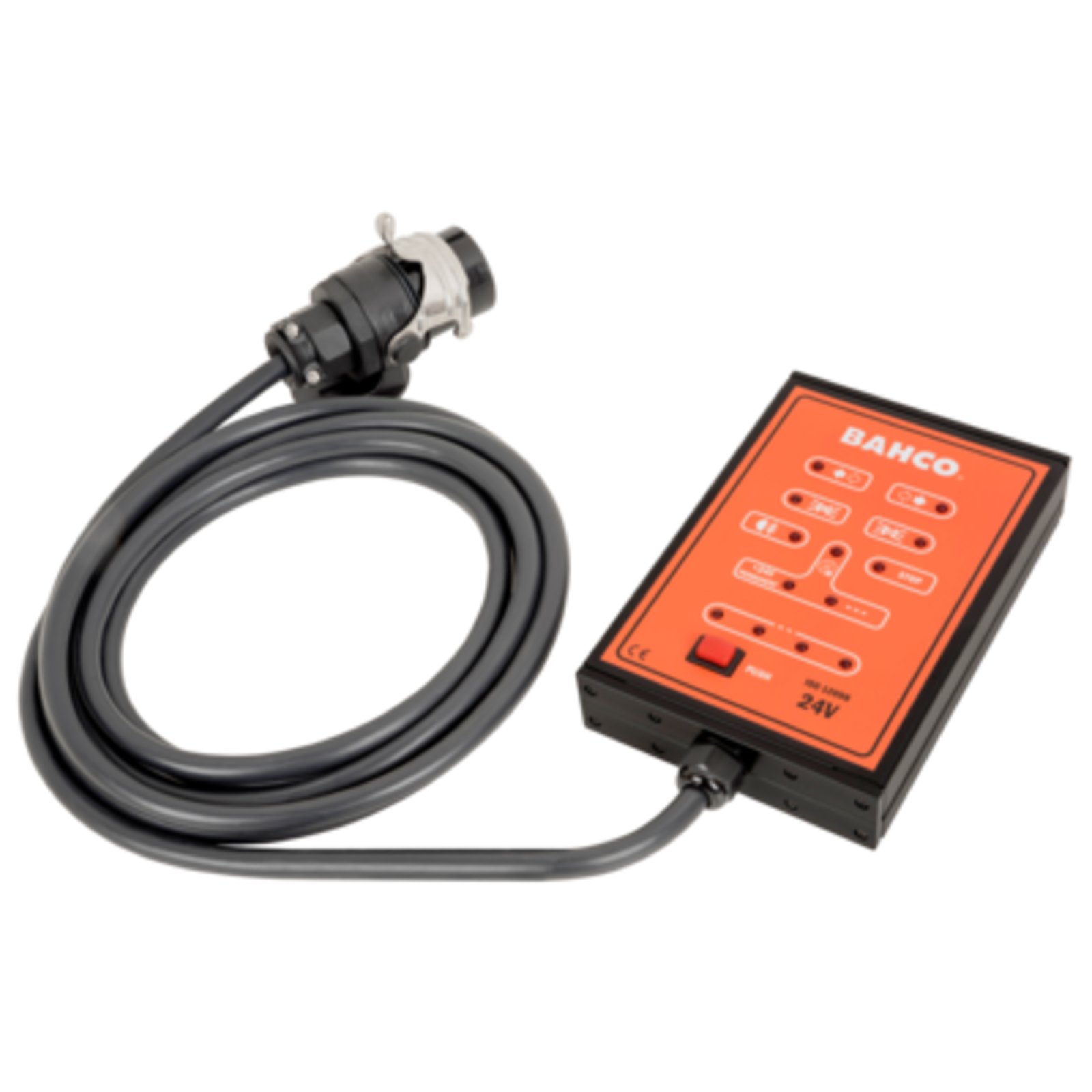 Testeur prise courant lampes véhicule 24 V 15 broches ISO 12098 câble 4 m compatible CAN bus BAHCO - BELT2415A