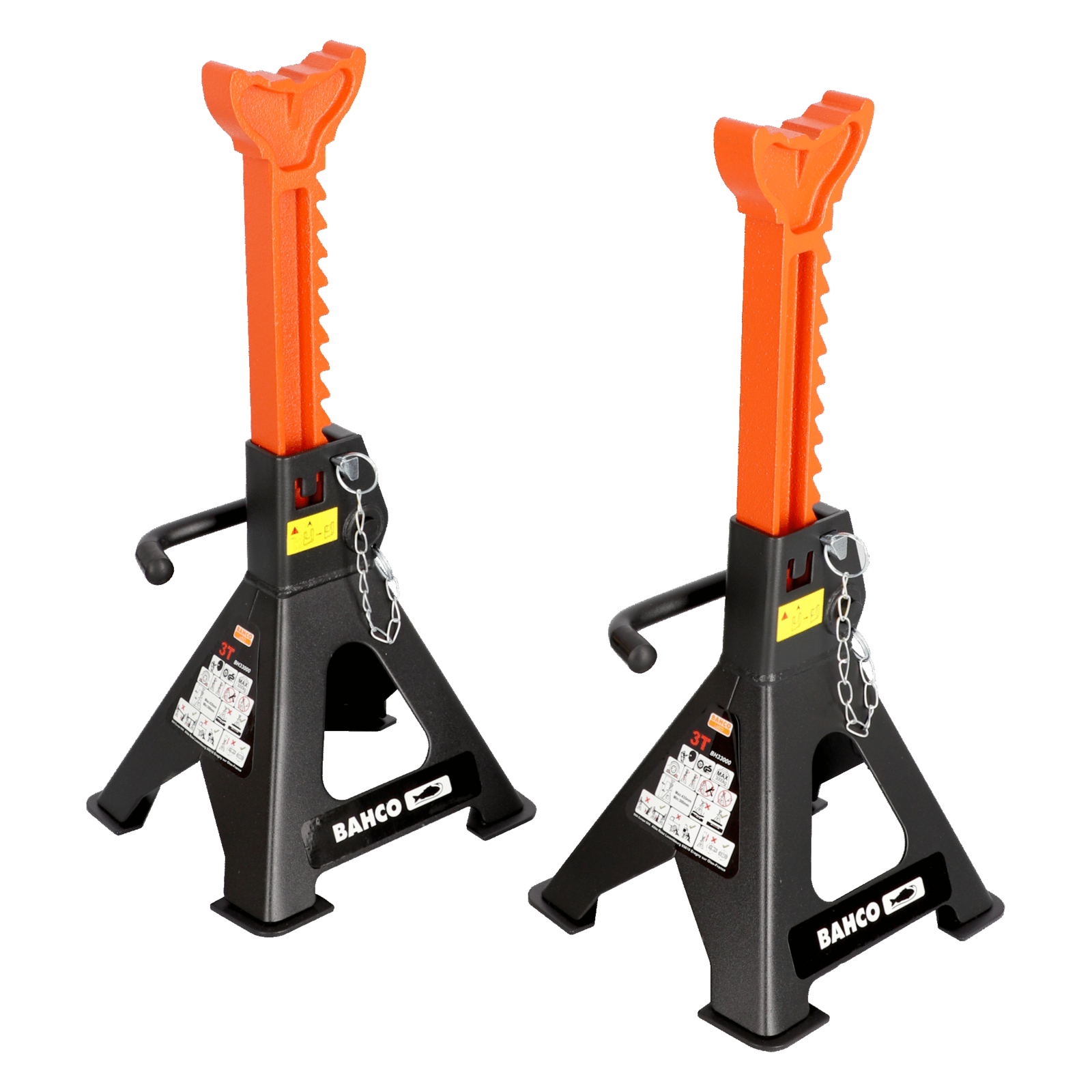 Paire de chandelles à crémaillère 3 T 300-435 mm avec goupille sécurité BAHCO - BH33000