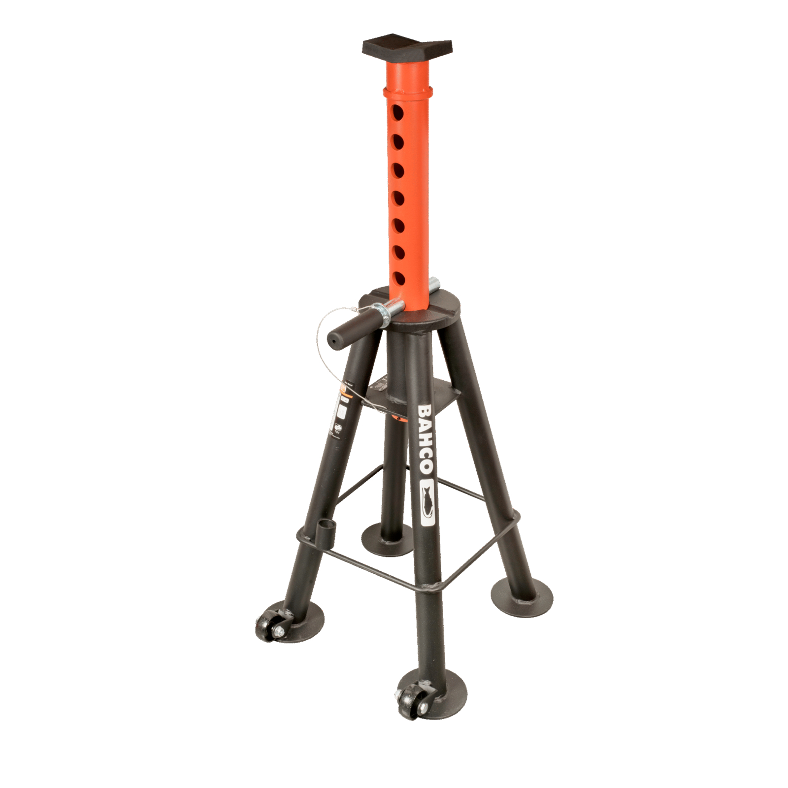 Chandelle 20T poids lourds hauteur max 1150 mm avec roues et goupille sécurité BAHCO - BH3HD20000A