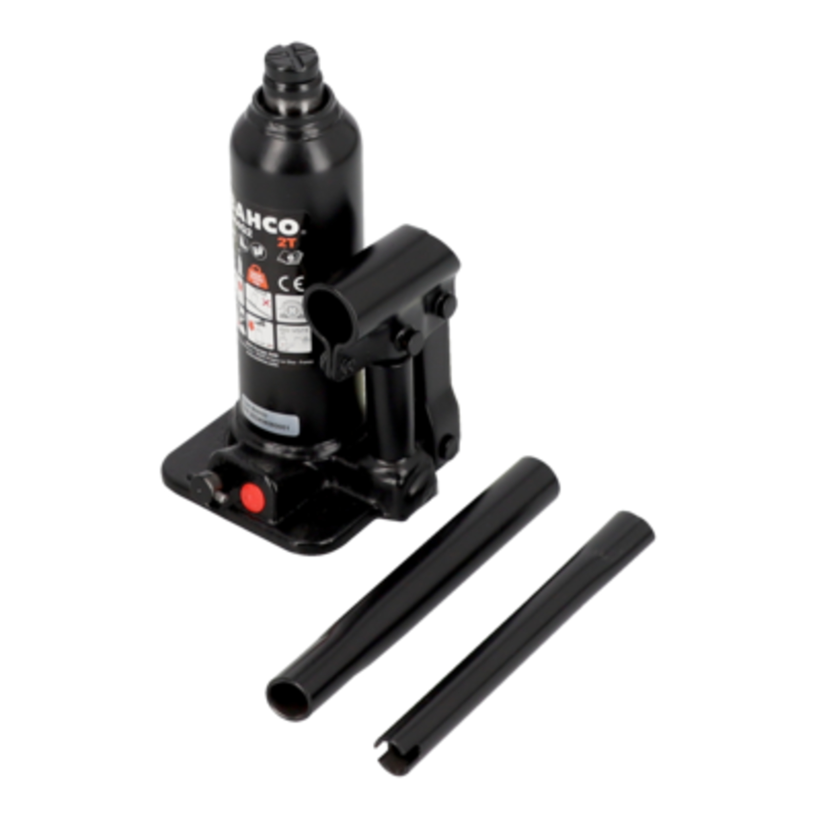 Cric bouteille hydraulique 2T 181-344 mm avec vis d'extension BAHCO - BH4G2