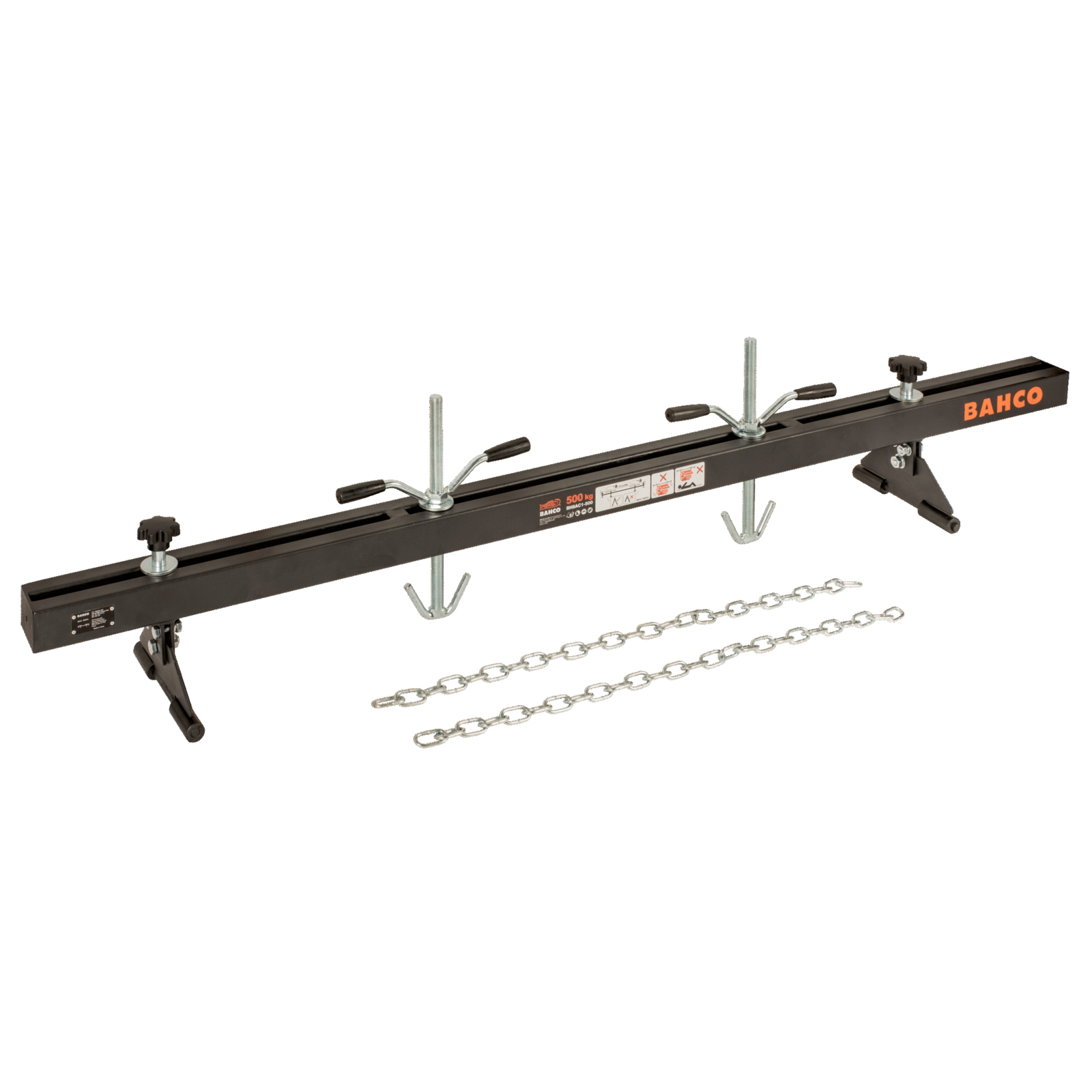 Barre support moteur capacité 500 kg largeur réglable 1800 mm avec crochets BAHCO - BH8AC1-500