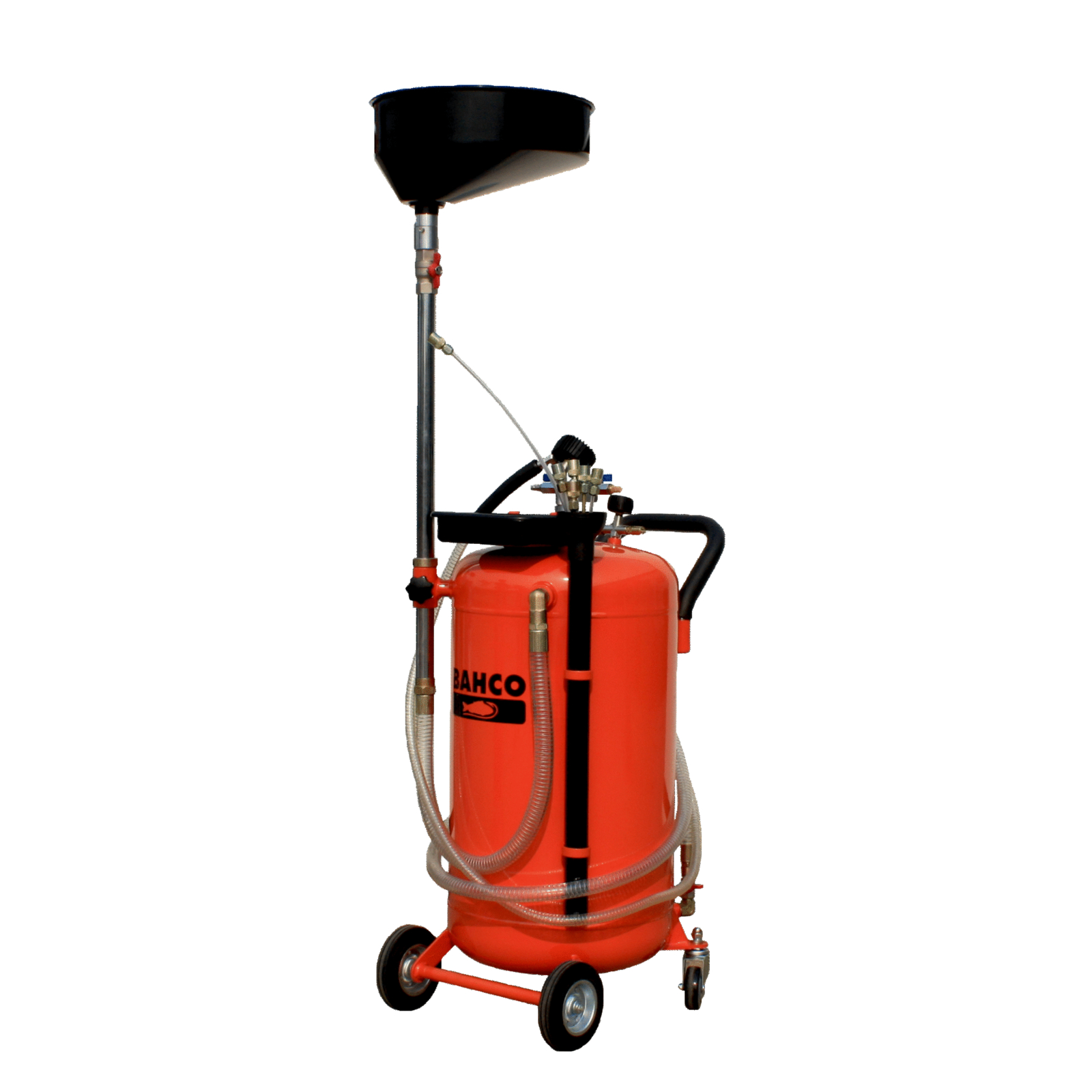 Récupérateur d'huile par aspiration 90 L avec sondes et entonnoir pivotant BAHCO - BOD8902