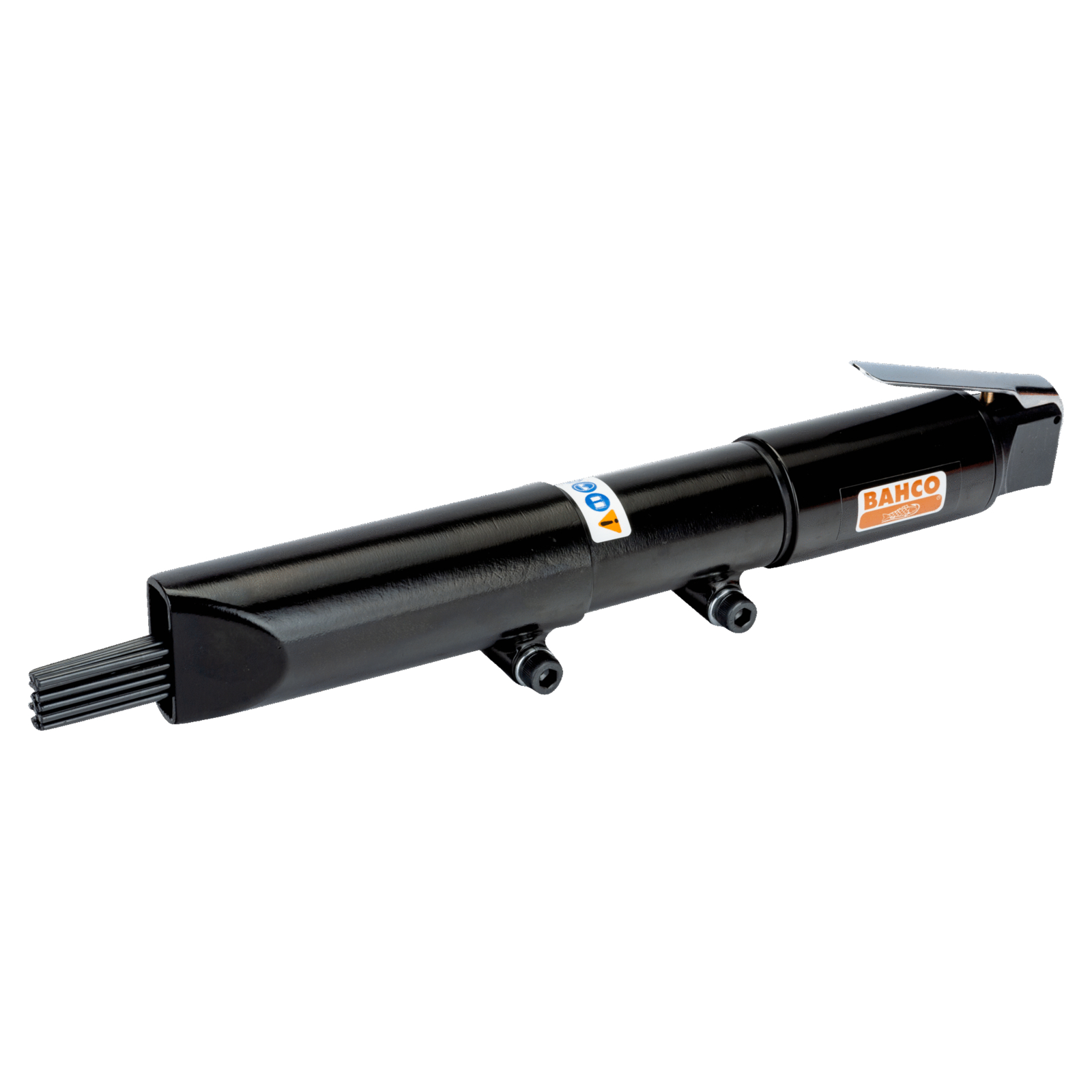 Dérouilleur à aiguilles pneumatique droit 19 aiguilles 3x180 mm avec support réglable BAHCO - BP127